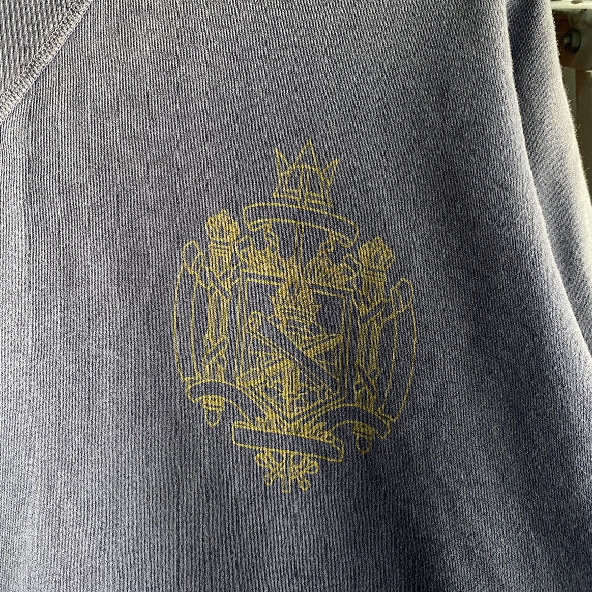 WHIZ LIMITED 09AW Faded Wash Crewneck Sweatshirt w/ Lightning Bolt Crest Size US M / EU 48-50 / 2 - 5 Thumbnail
