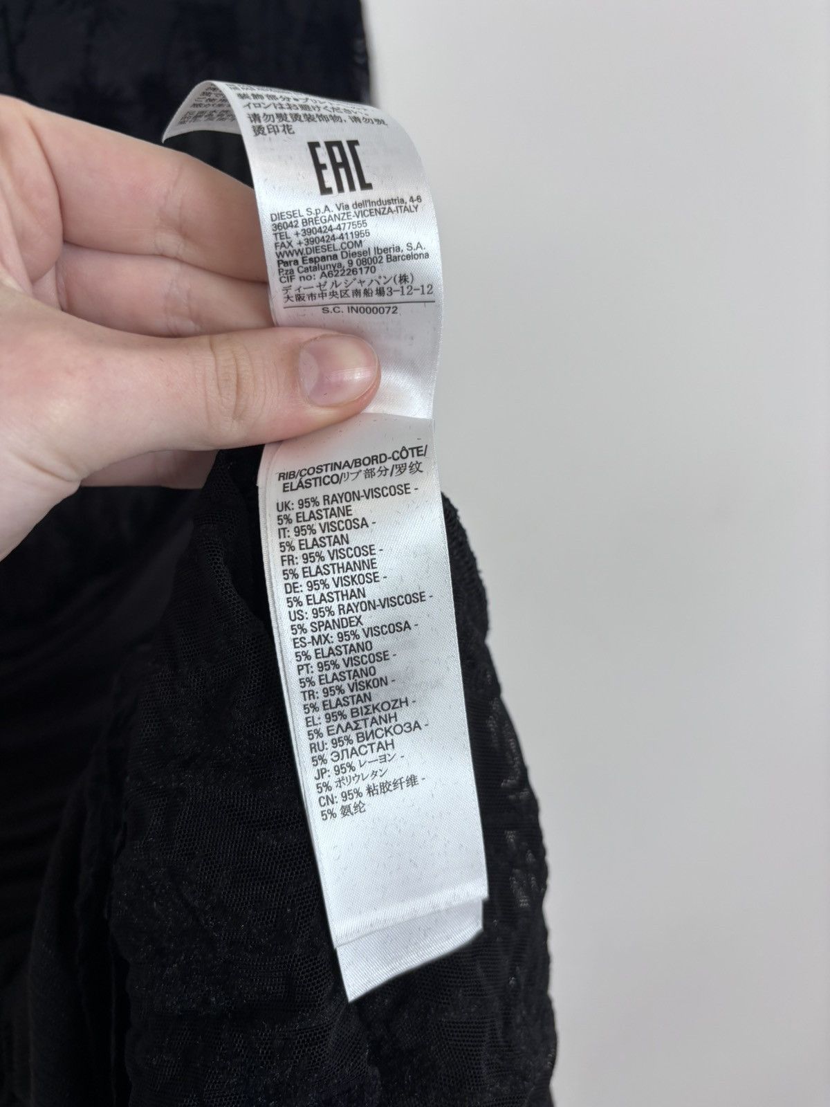 Diesel Diesel D-Lary NWT Women’s Y2K Black Sheer Mesh Bodycon Dress Size L / US 10 / IT 46 - 16 Thumbnail