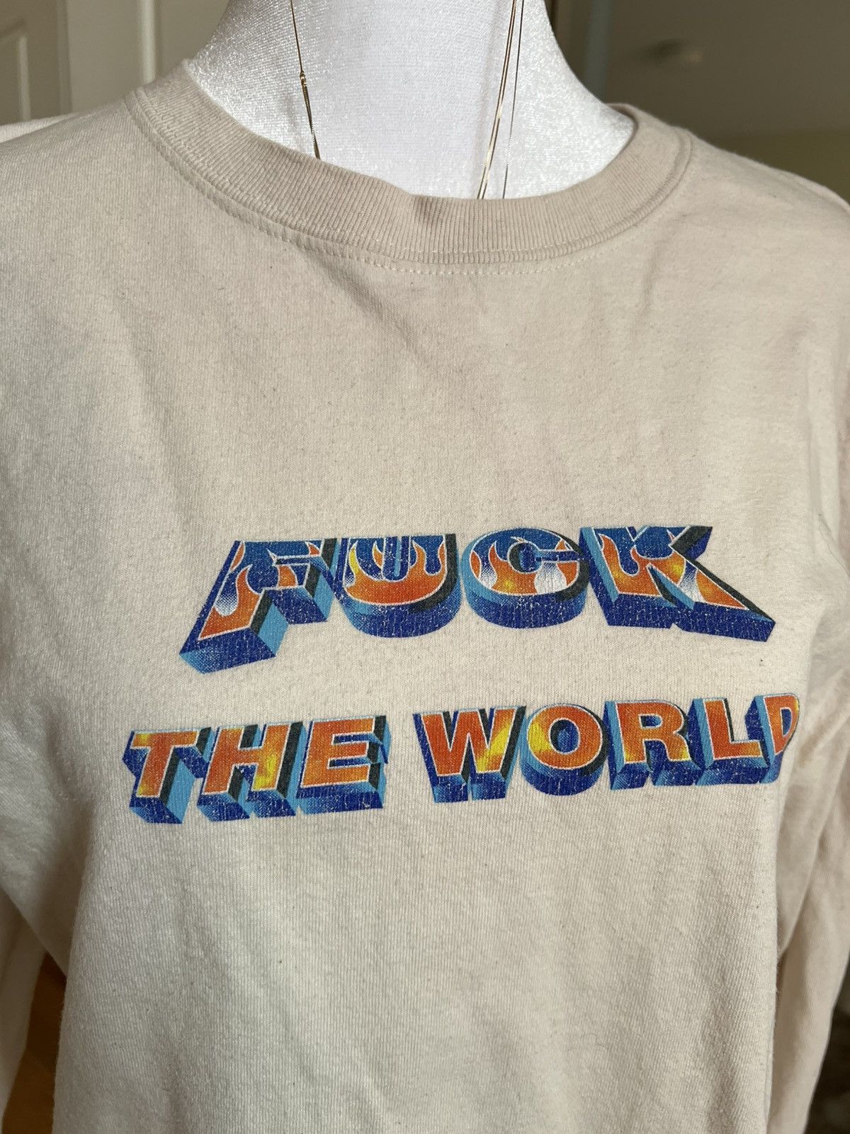 Supreme Supreme Fuck The World Long Sleeve Tee Size US M / EU 48-50 / 2 - 2 Thumbnail