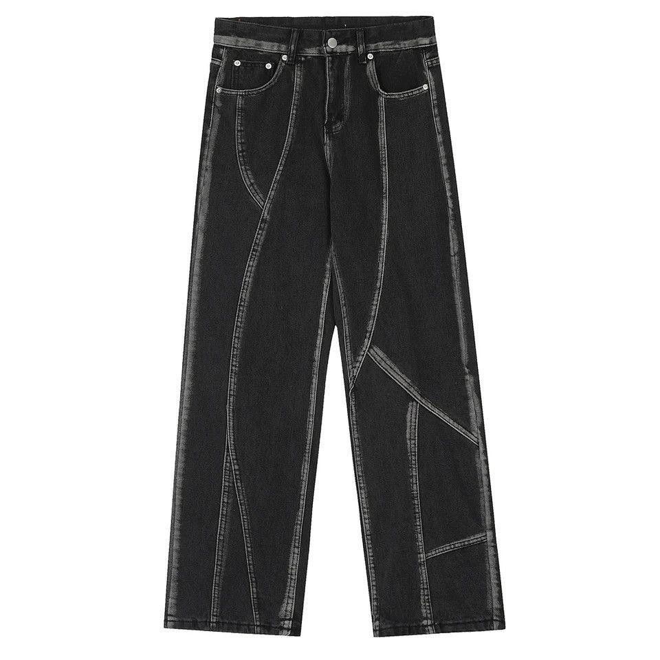 Vintage Striped Wide Leg Micro Flared Denim Jeans Size US 32 / EU 48 - 4 Thumbnail