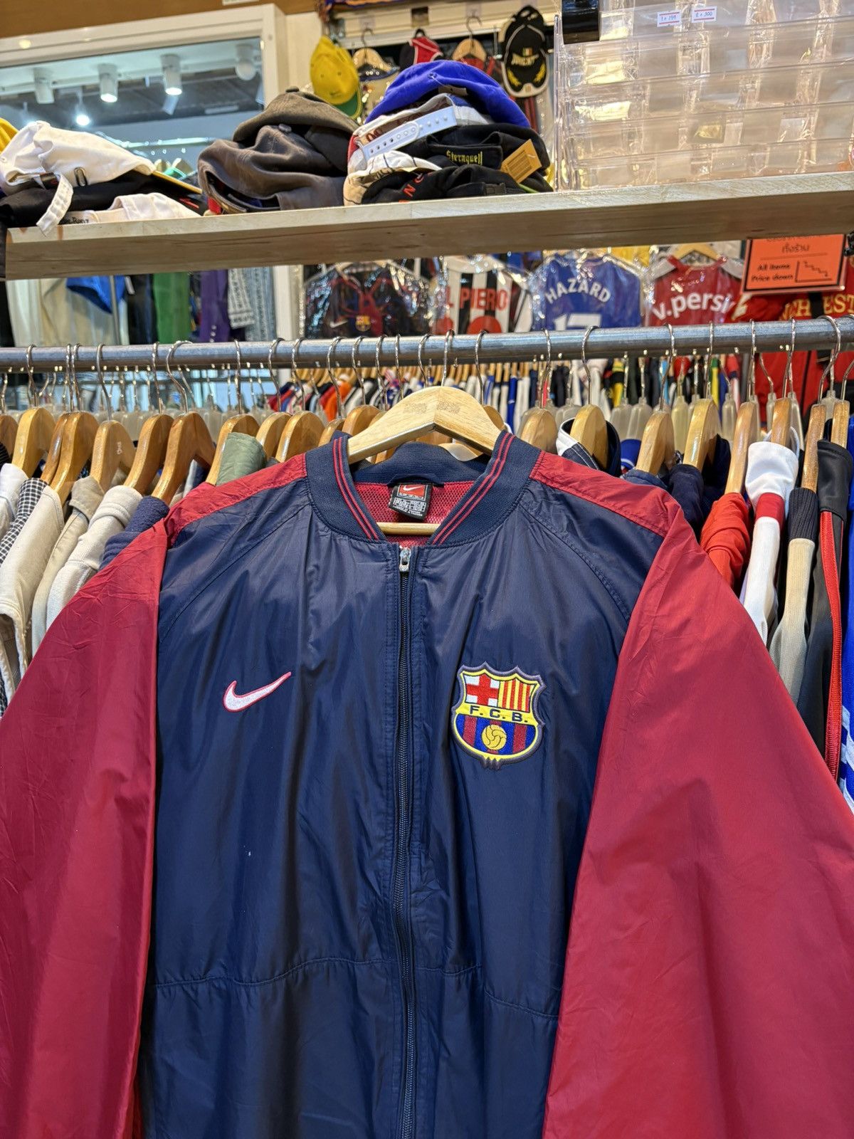 Nike Vintage 90s Nike FC Barcelona Track Jacket Size US XL / EU 56 / 4 - 2 Thumbnail