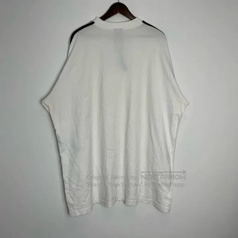 Balenciaga Balenciaga Striped Logo Print Long Sleeve Shirt Size US M / EU 48-50 / 2 - 2 Thumbnail