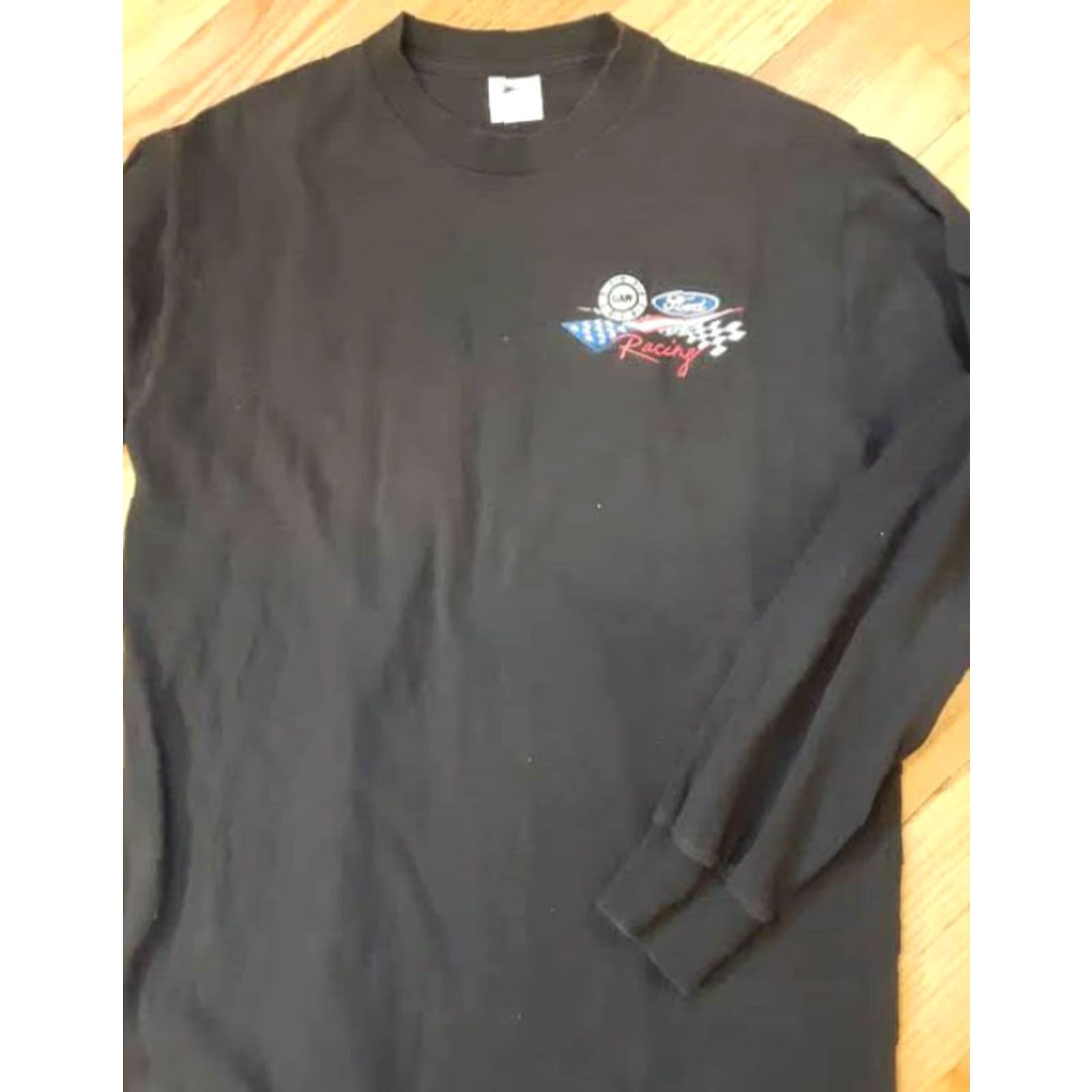 Ford VINTAGE UAW Ford Racing Long Sleeve tshirt Union Line USA M Black Mens Smart Fit New Size US M / EU 48-50 / 2 - 2 Thumbnail