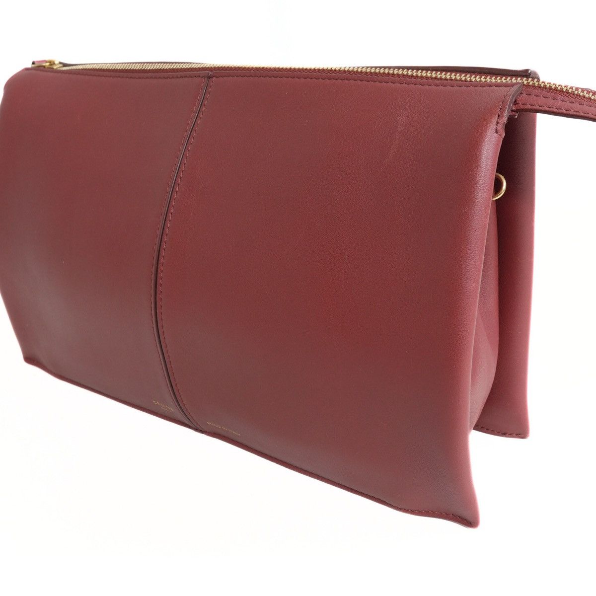 Celine Celine Burgundy Tri-Fold Clutch on Chain Size ONE SIZE - 8 Thumbnail