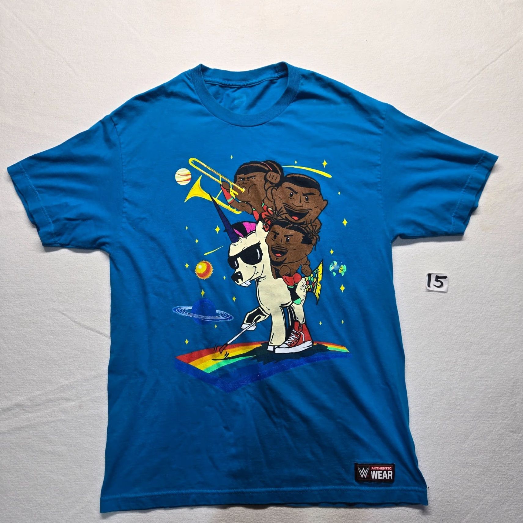 Vintage WWE Kofi Kingston T-Shirt Blue Graphic Crew Neck Men L Size US L / EU 52-54 / 3 - 2 Thumbnail