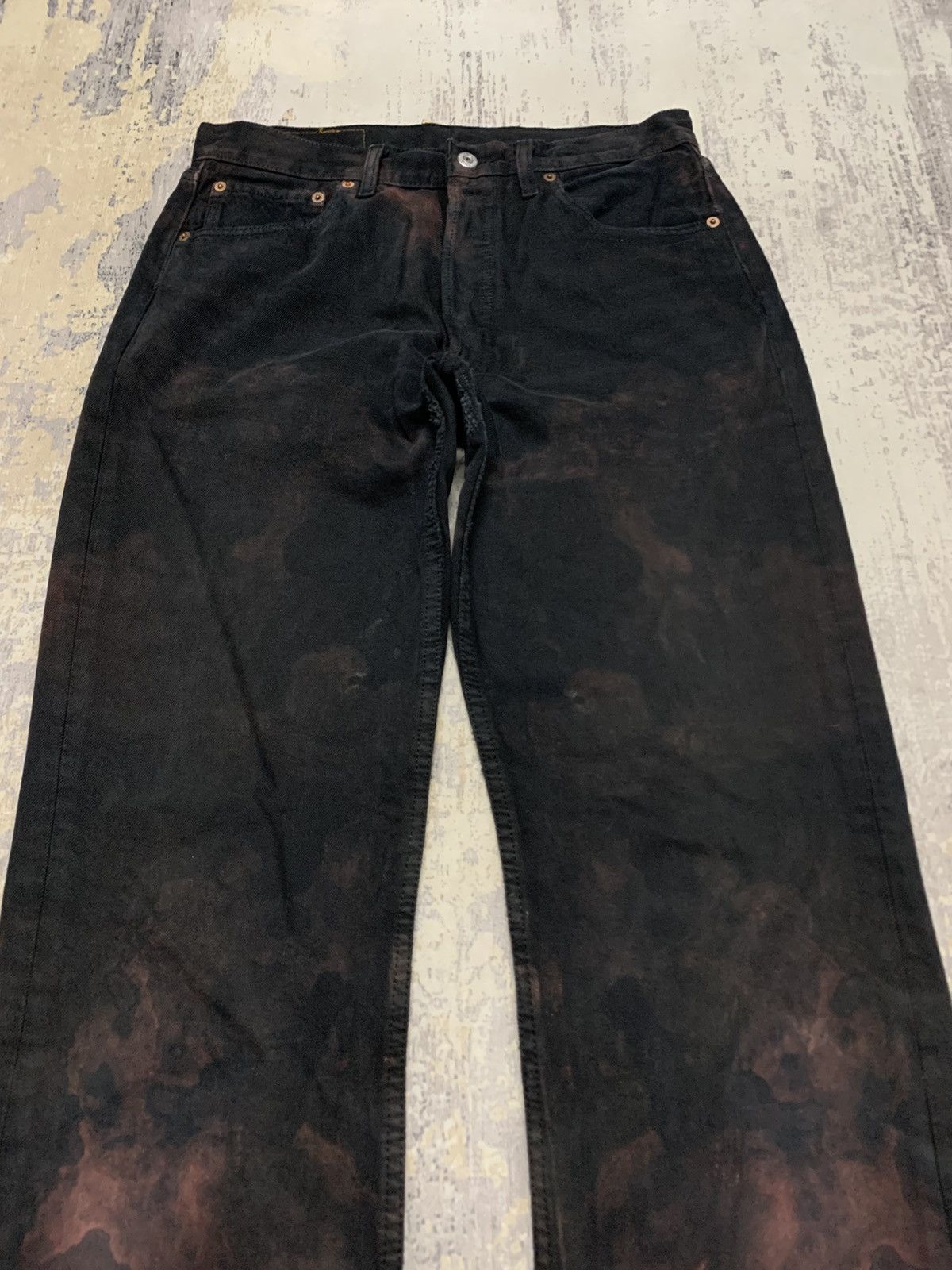 Levi's Vintage Levi’s 501 Acid Wash Black Jeans W32x34.5 Size US 32 / EU 48 - 2 Thumbnail