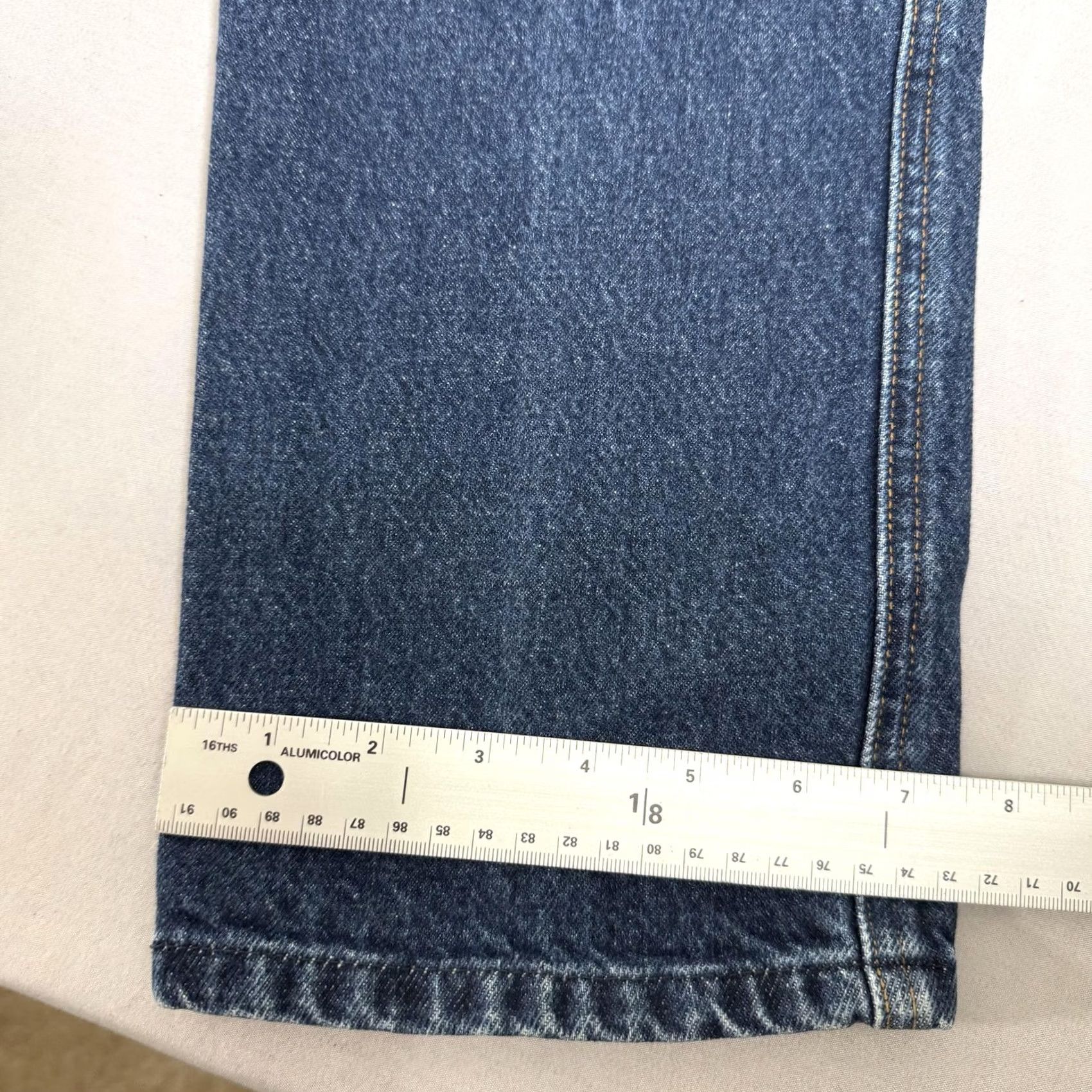 Vintage Rocky Mountain Jeans Womens 6 Blue Bare Back Slim Fit Denim Pants Western 90s Size 28" / US 6 / IT 42 - 6 Thumbnail