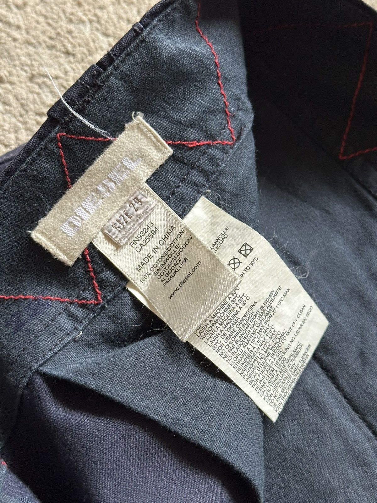 Diesel 2000s Diesel Navy Cargo Pant Size US 32 / EU 48 - 14 Thumbnail