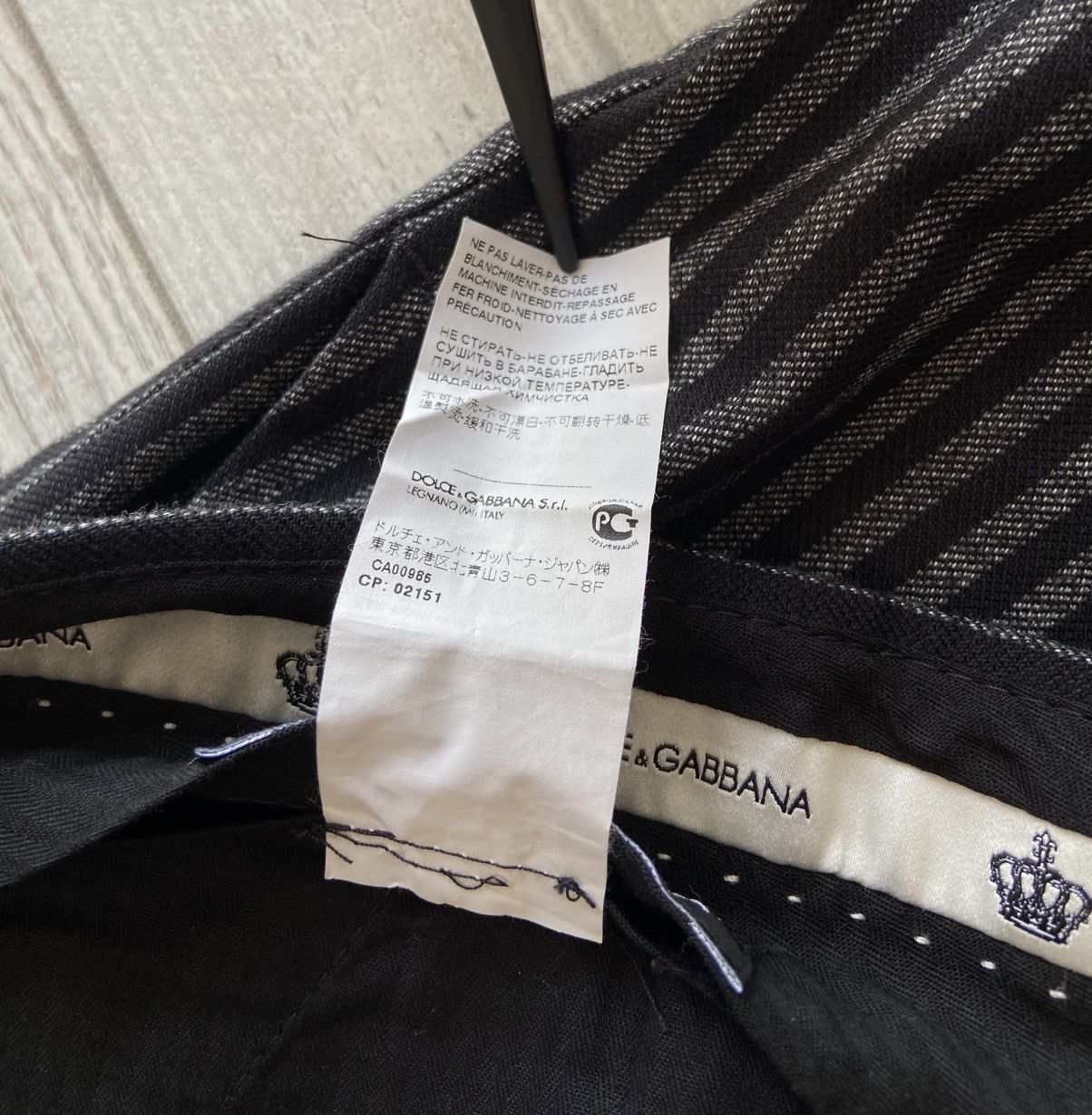 Dolce & Gabbana Dolce & Gabbana Pinstripe Pants Size US 40 / EU 56 - 12 Thumbnail