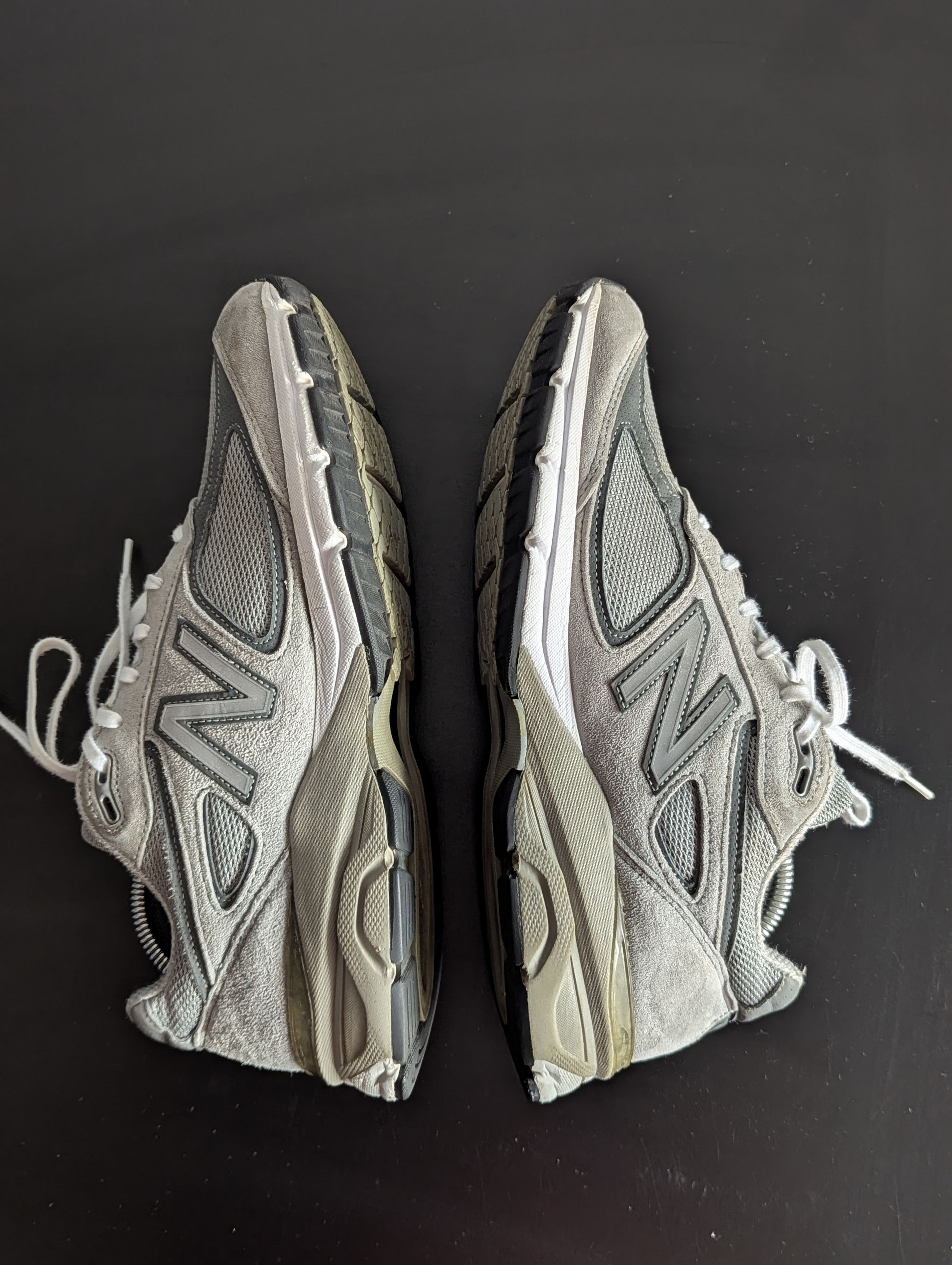 New Balance New Balance 990v4 Made In USA Silver Grey Black 990 993 Size US 9.5 / EU 42-43 - 4 Thumbnail