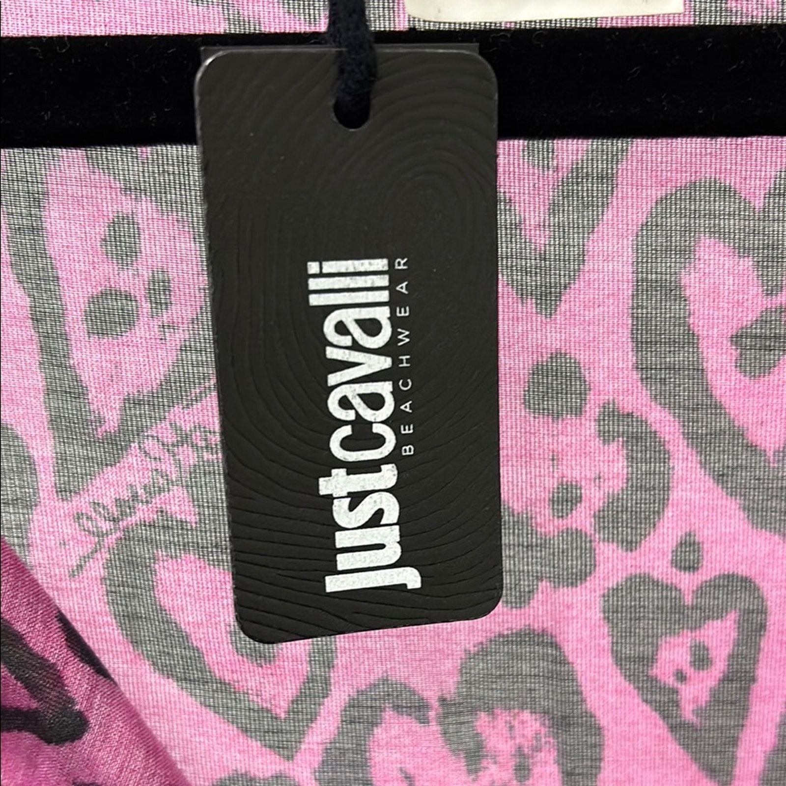 Just Cavalli NWT Just Cavalli Fuchsia Leopard kaftan cover up beachwear S Size ONE SIZE - 3 Thumbnail