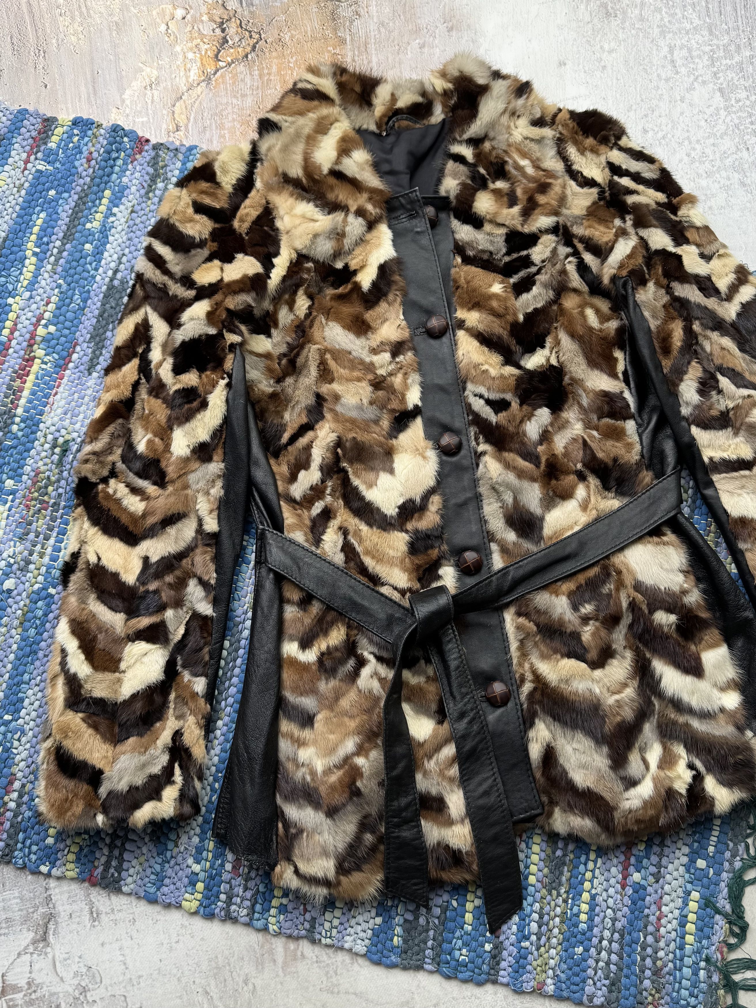 Vintage Vintage Hybrid Jacket With Real Fur and Leather A601D15 Size M / US 6-8 / IT 42-44 - 2 Thumbnail