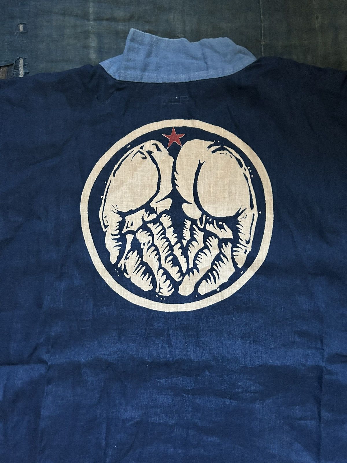 Kapital × Kapital Kountry Kapital indigo blue hands kimono shirt Kakashi shirt Size US L / EU 52-54 / 3 - 5 Thumbnail