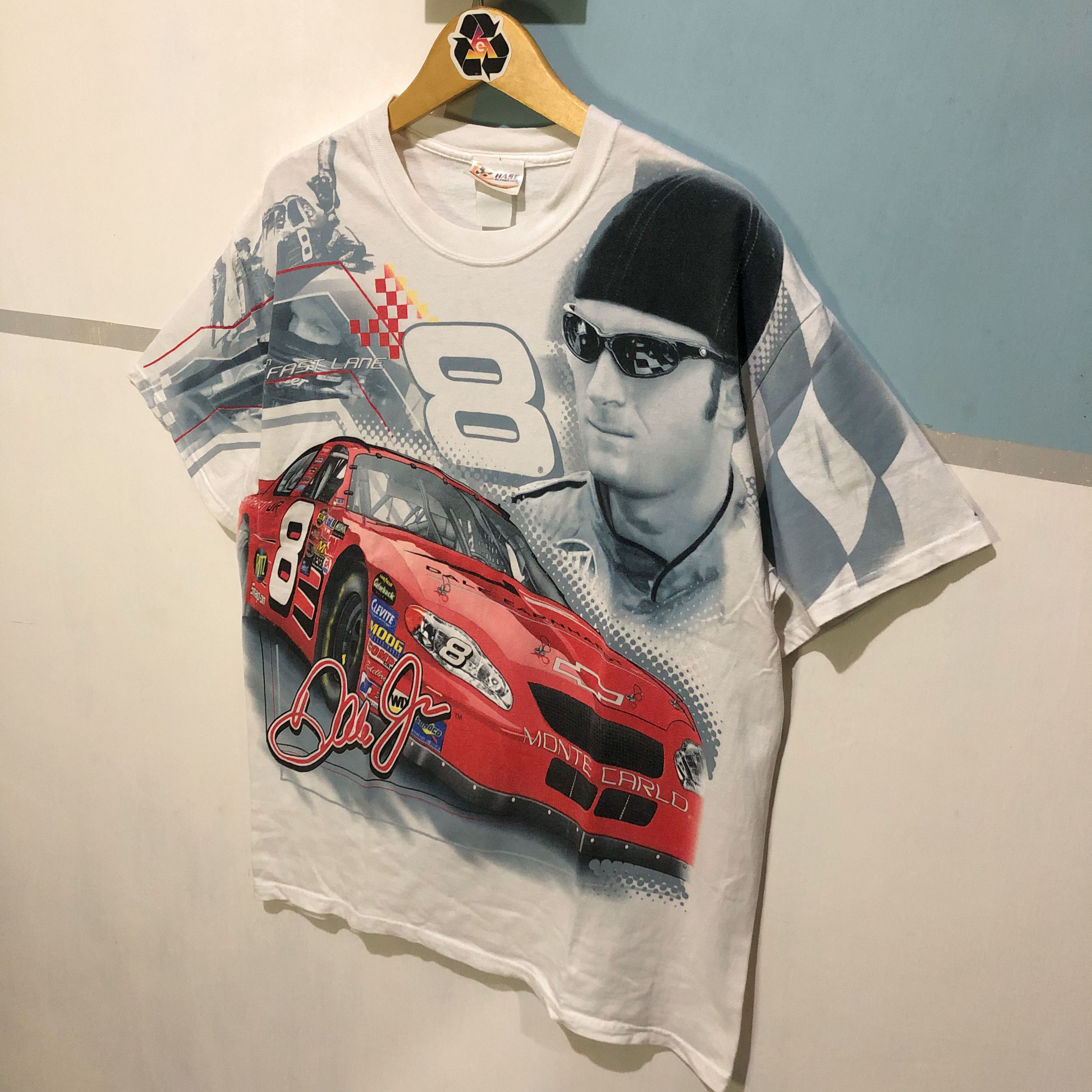 Chase Authentics Vintage Dale Earnhardt Jr All Over Print NASCAR T-Shirt Size US L / EU 52-54 / 3 - 3 Thumbnail