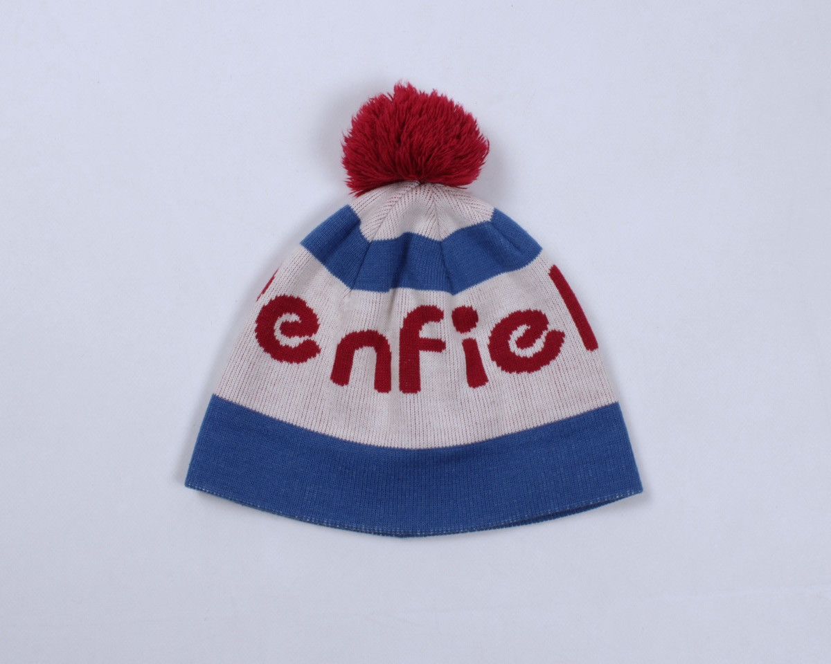 Penfield × Vintage PENFIELD Vintage Bobble Beanie Acrylic Hat Blue White Size ONE SIZE - 4 Thumbnail