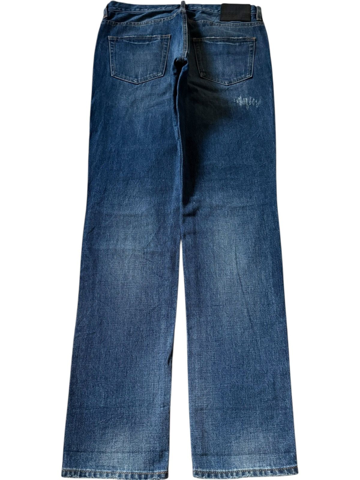 MOUSSY Vintage Moussy Blue Wash Patches Distressed Jeans Size US 33 - 2 Thumbnail