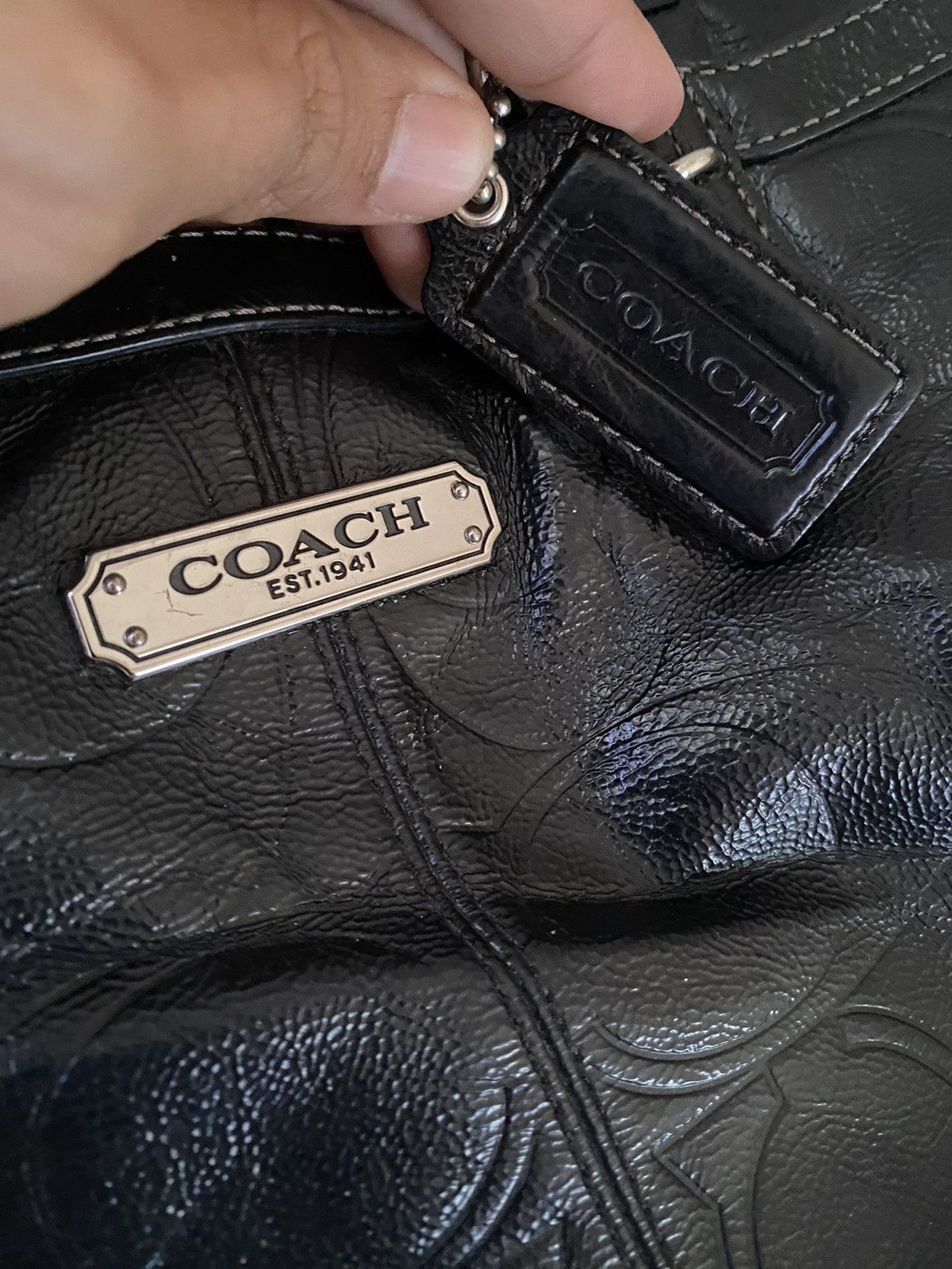 Coach VINTAGE COACH LEATHER HANDBAG Size ONE SIZE - 11 Thumbnail