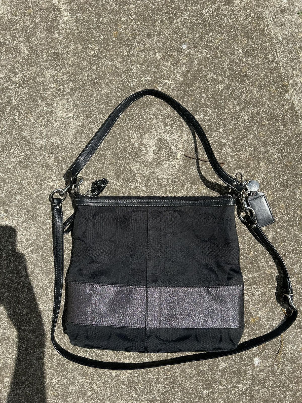 Coach vintage Coach black monogram shoulder / crossbody bag Size ONE SIZE - 5 Thumbnail