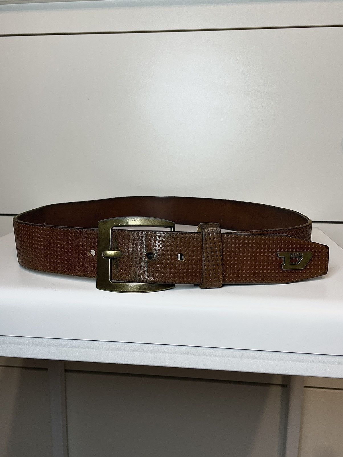 Diesel Vintage Diesel D Logo Leather Buckle Belt Hedi Slimane ysl Size ONE SIZE - 5 Thumbnail