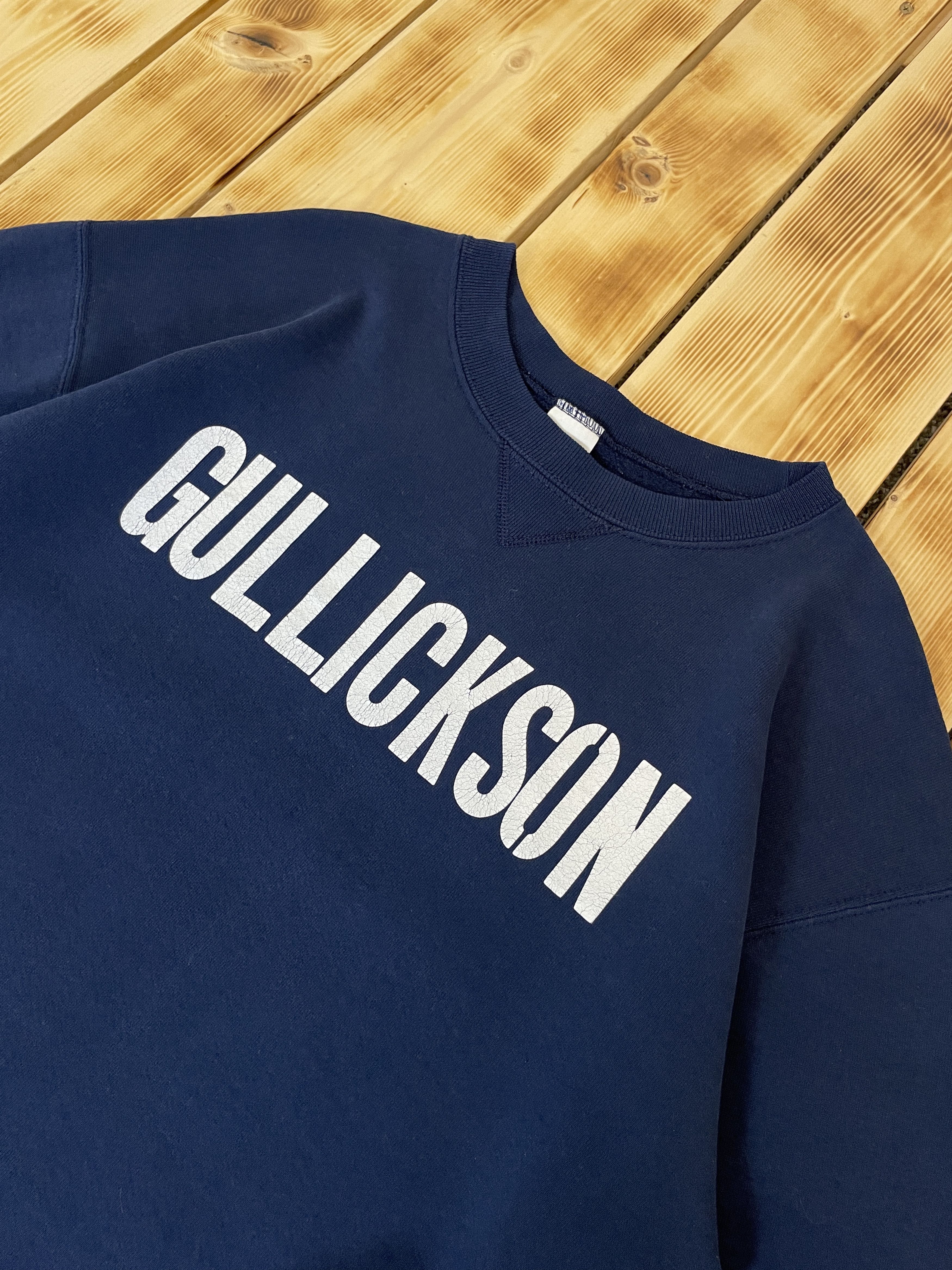 Russell Athletic Vintage Russell Athletic "GULLICKSON" Blank Sweatshirt Blue Size US L / EU 52-54 / 3 - 2 Thumbnail