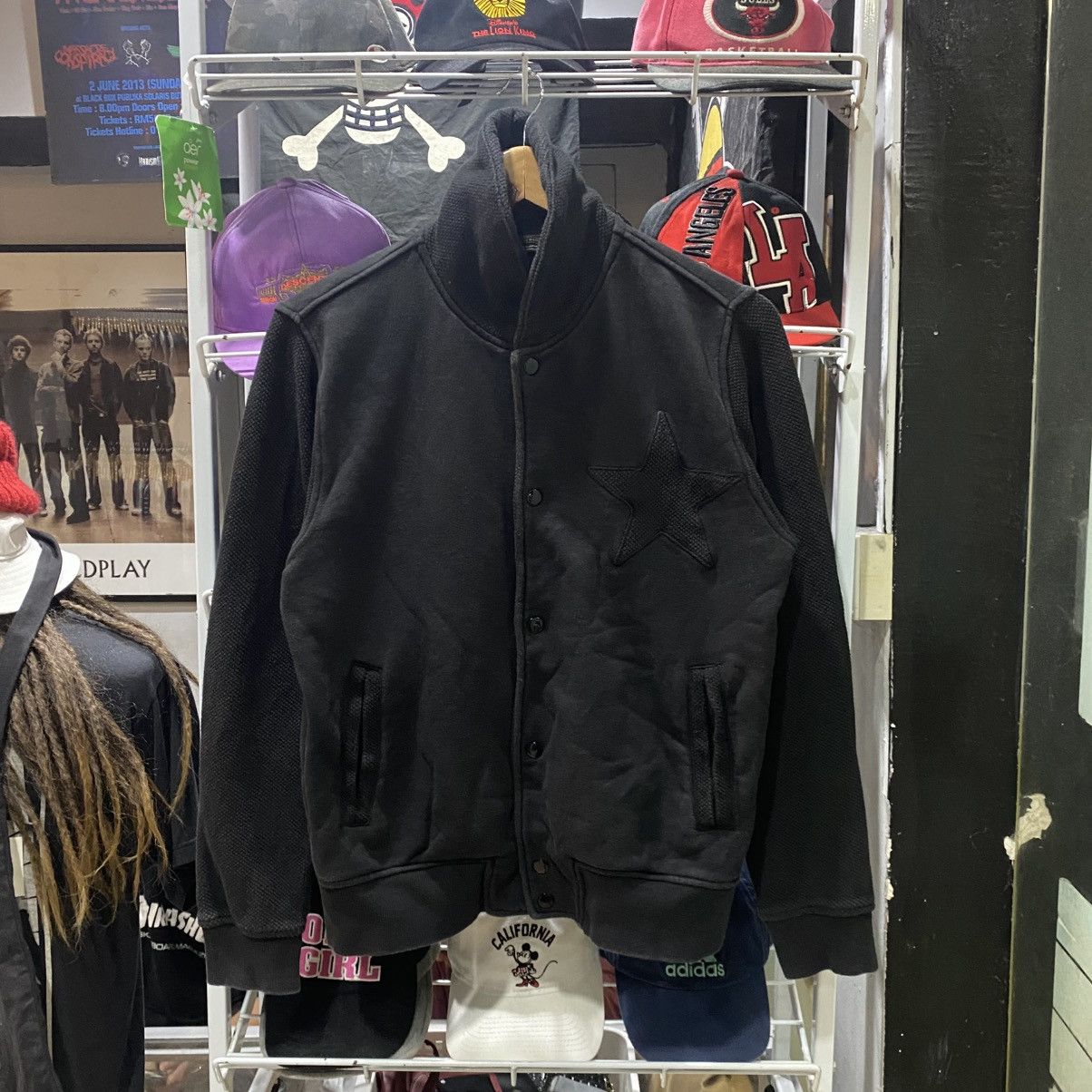 20471120 × Hysteric Glamour × Japanese Brand 💥291295 HOMME Big Star Varsity JACKETS Size US M / EU 48-50 / 2 - 1 Thumbnail