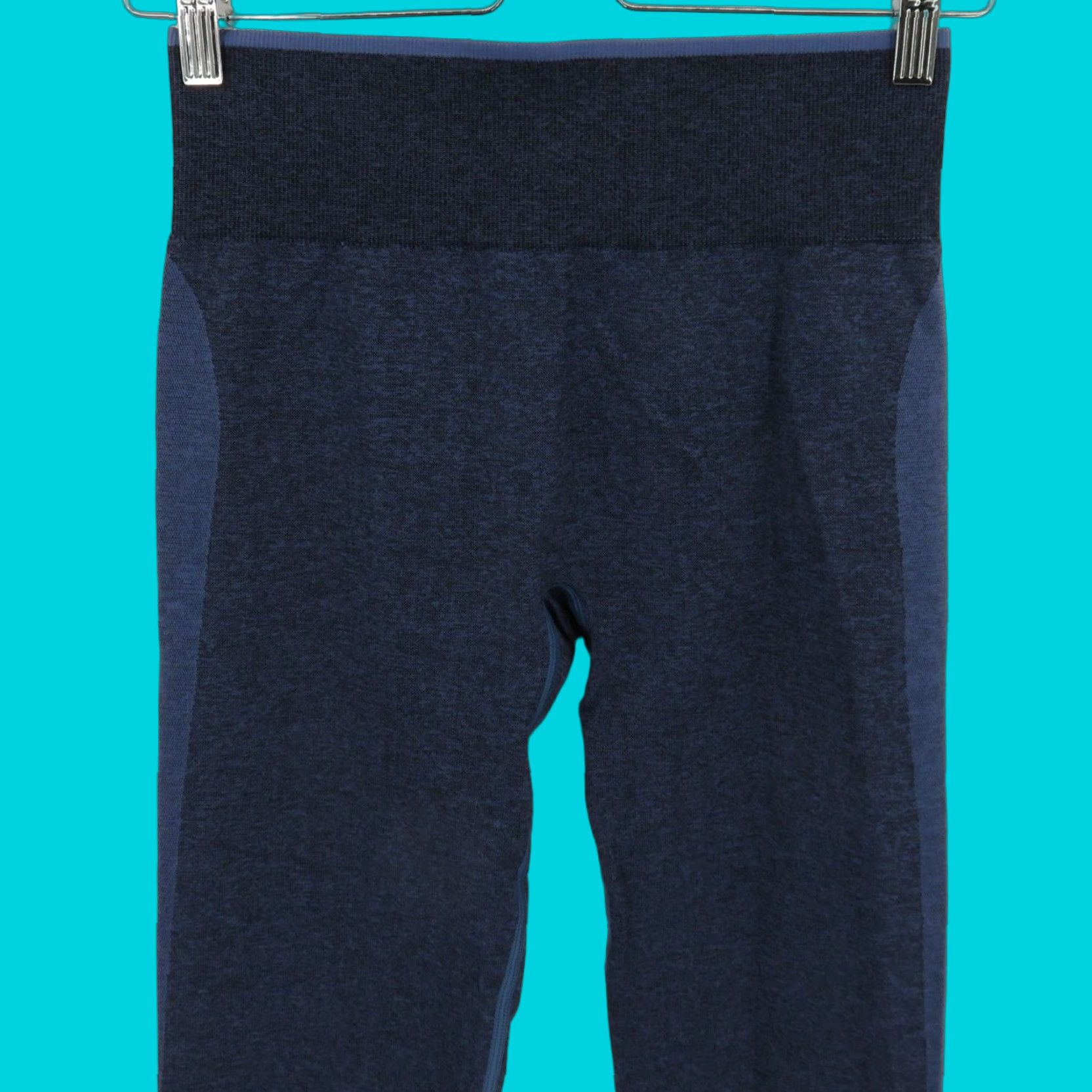 Victoria's Secret PINK Victoria's Secret Women Medium Seamless Heather Blue Athletic Leggings Pants Size 32" / US 10 / IT 46 - 1 Thumbnail