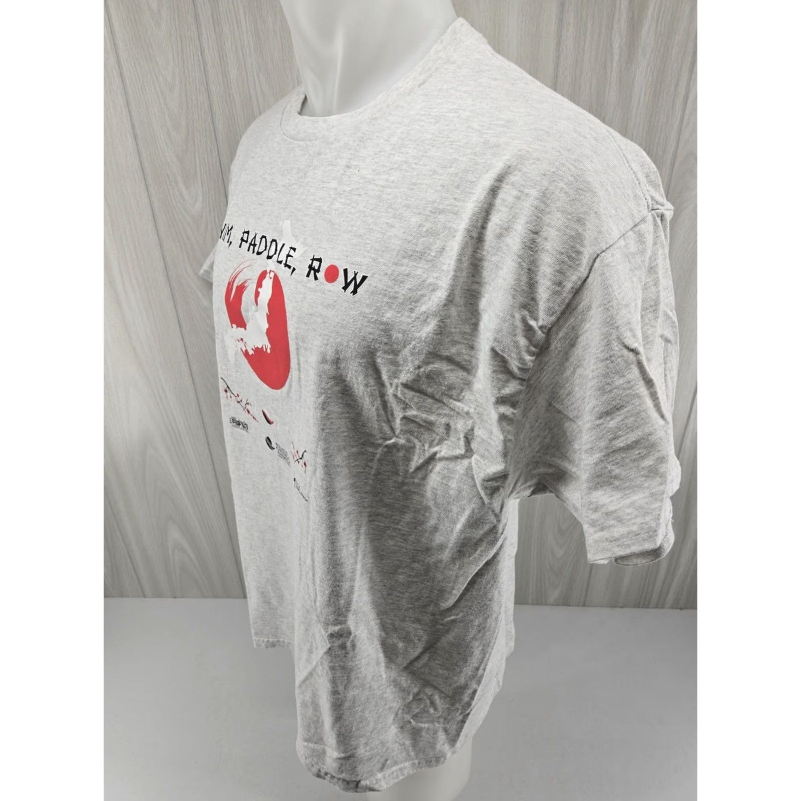 Hanes Hanes Swim Paddle Row Japan 2021 Aquatic Captial T Shirt Gray XL Men Short Sleeve Cotton Graphic Print Vintage: No Size US XL / EU 56 / 4 - 5 Thumbnail