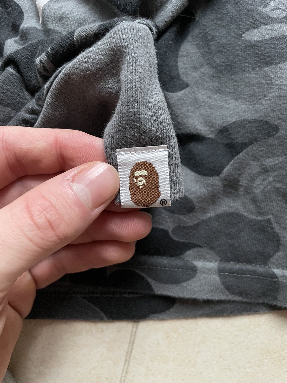 Bape A bathing ape BAPE grey camo longsleeve size L , bape Shark Size US XL / EU 56 / 4 - 8 Thumbnail