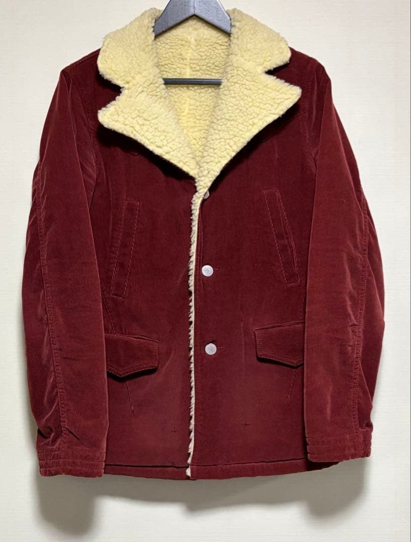 Number (N)ine Number Nine Distressed Corduroy Boa Fleece Lined Jacket coat Size US M / EU 48-50 / 2 - 1 Thumbnail