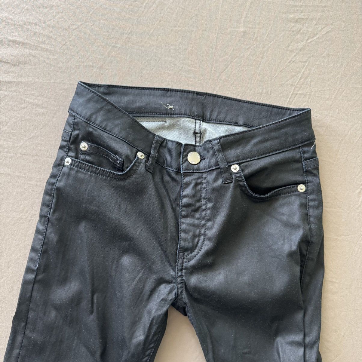 Blk Dnm BLK DNM Skinny Faux Leather Colorblock Pants Size 26" / US 2 / IT 38 - 4 Thumbnail