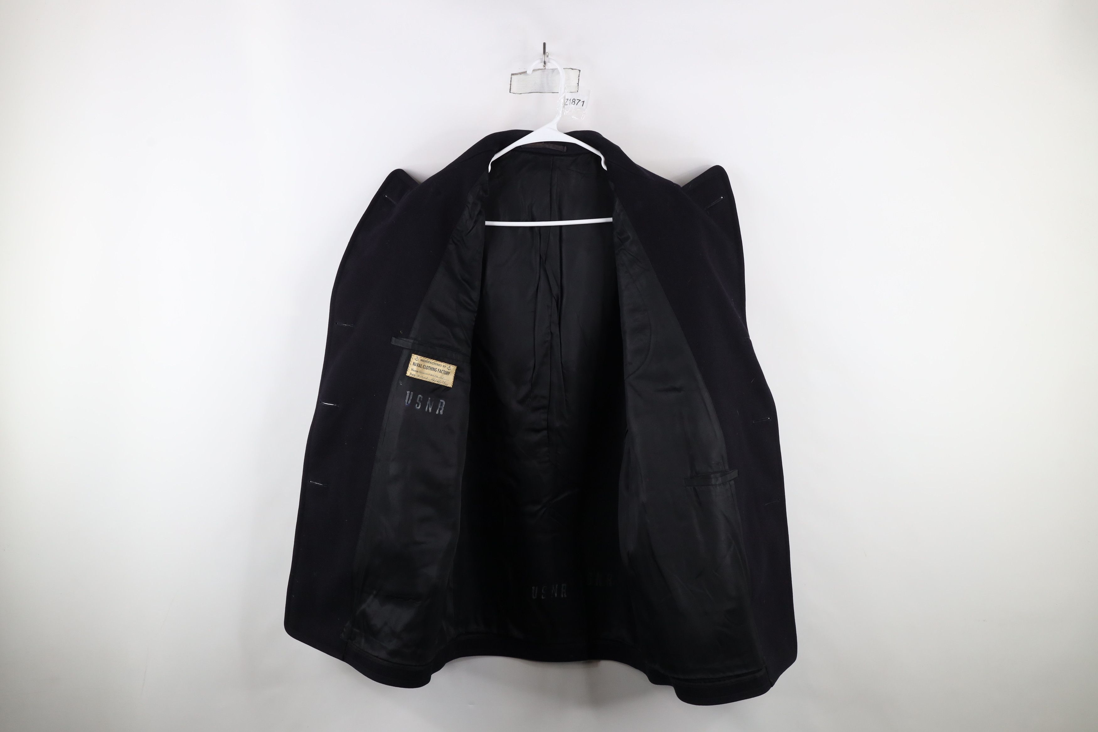 Vintage Vintage 40s World War II WWII Peacoat Jacket Blue USA USNR Size US XL / EU 56 / 4 - 9 Thumbnail