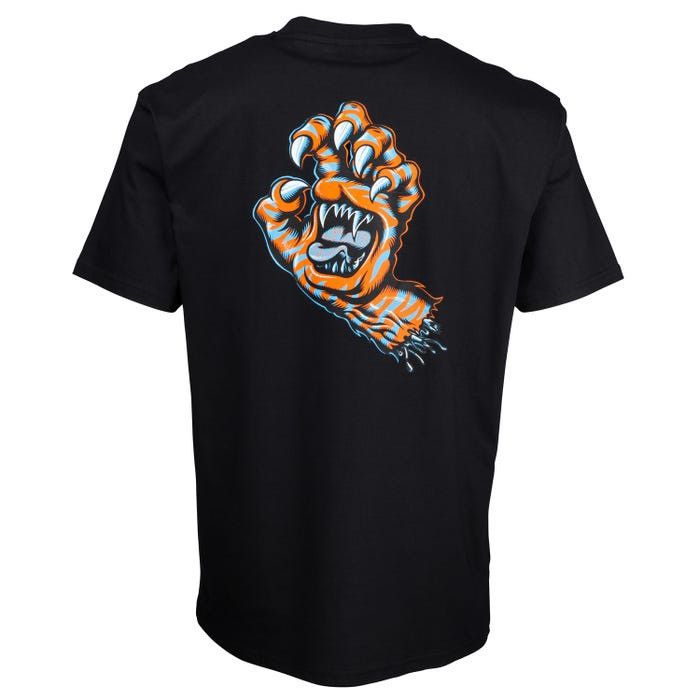 Santa Cruz Skateboards !DS! Santa Cruz Salba Tiger Hand Black Short Sleeve T-Shirt Size US M / EU 48-50 / 2 - 1 Thumbnail