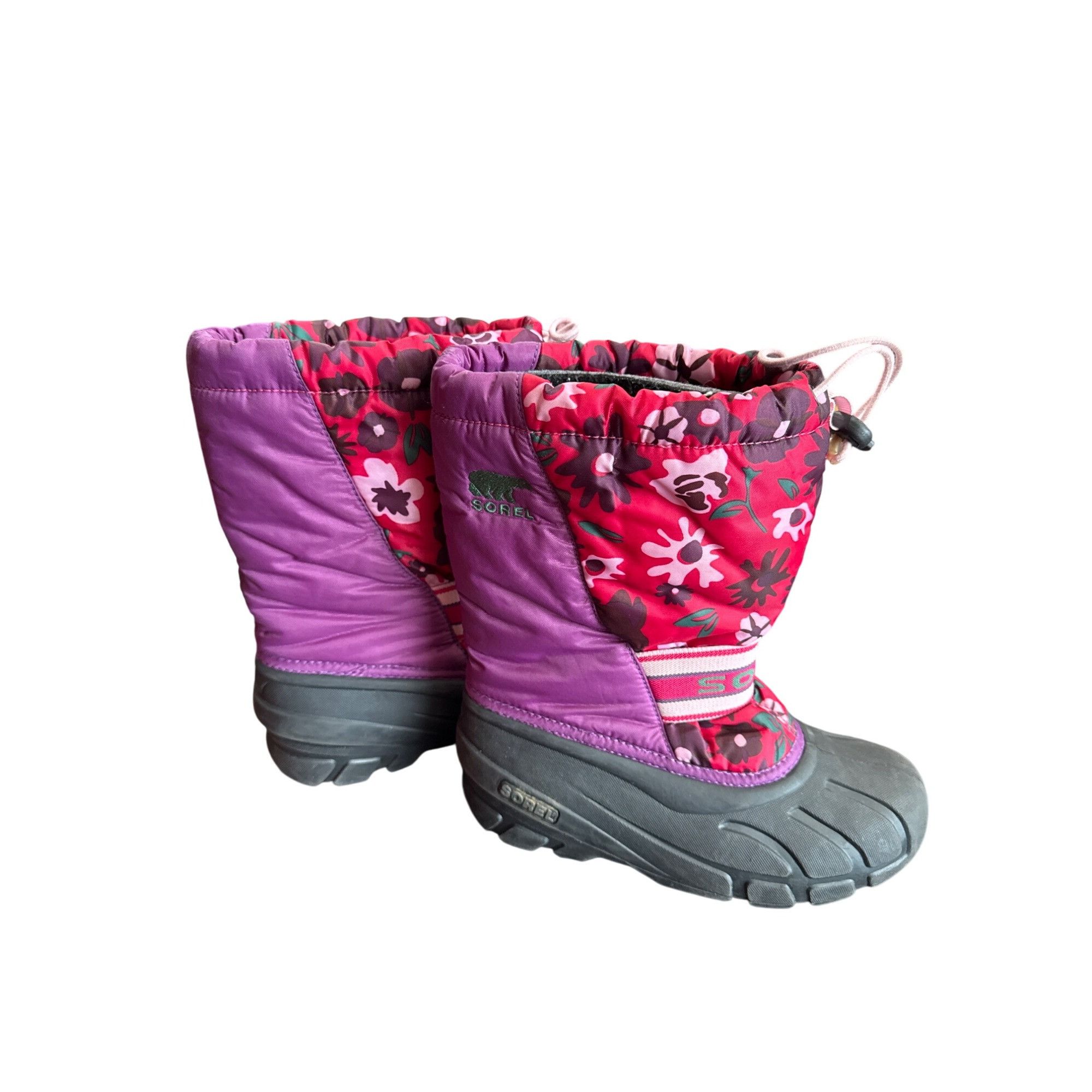 SOREL Sorel Womens Red Pink Floral Winter Rain Boots Size 4 SKU811 Size US 4 / IT 34 - 4 Thumbnail