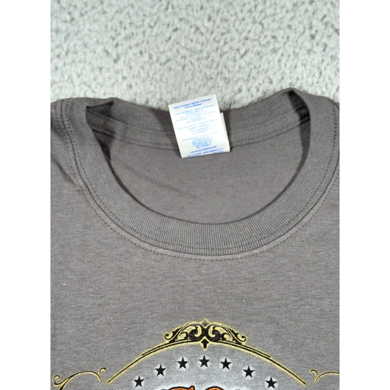 Gildan Mens XL Gray T Shirt Double Side Graphic Eagle Reno Motorcycle Rally 2014 Y2K Size US XL / EU 56 / 4 - 7 Thumbnail