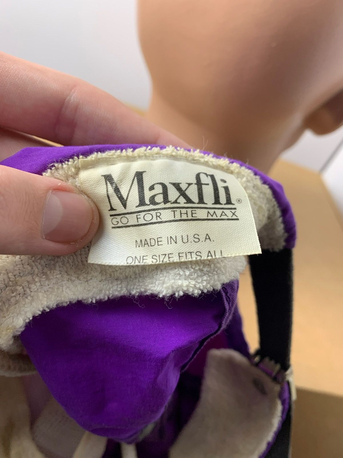 Vintage Vintage MaxFli cap hat made in USA purple rare Size ONE SIZE - 5 Thumbnail