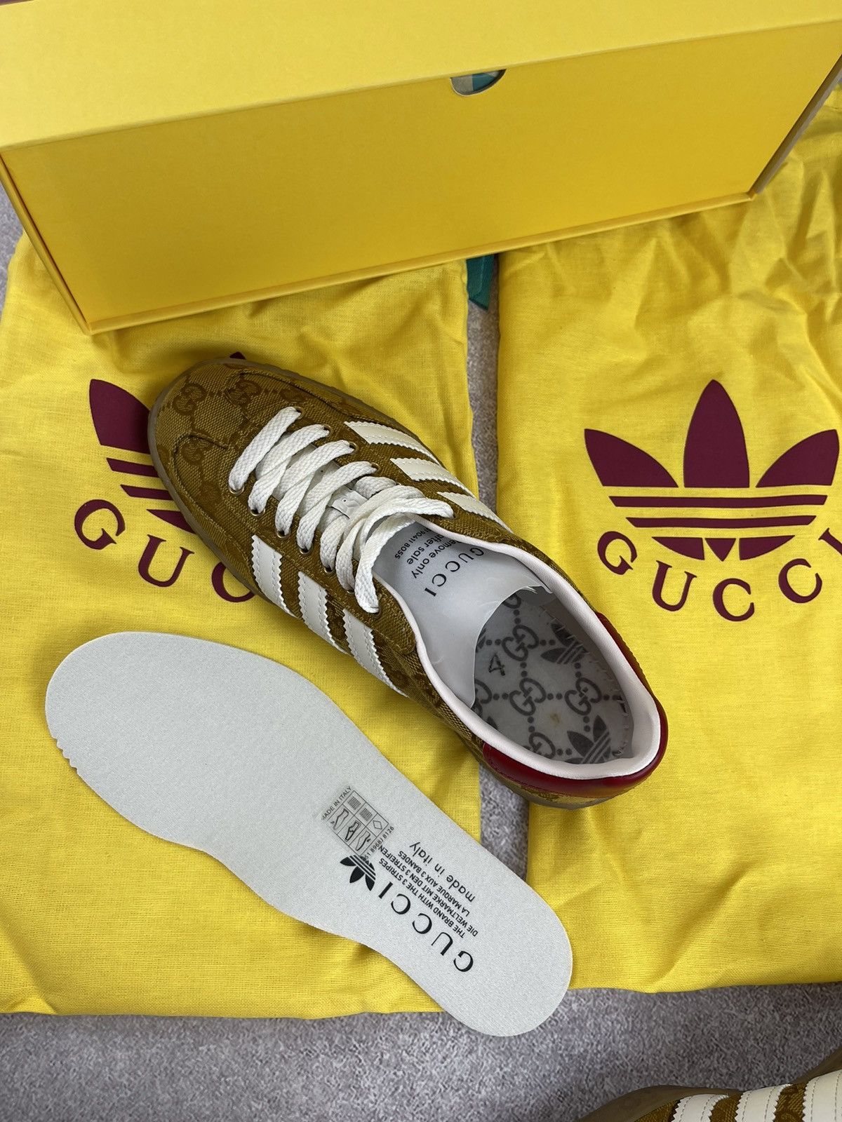 Adidas × Gucci Adidas x Gucci Gazelle OG Monogram Sneakers Size 36 2/3 Size US 5.5 / IT 35.5 - 16 Thumbnail