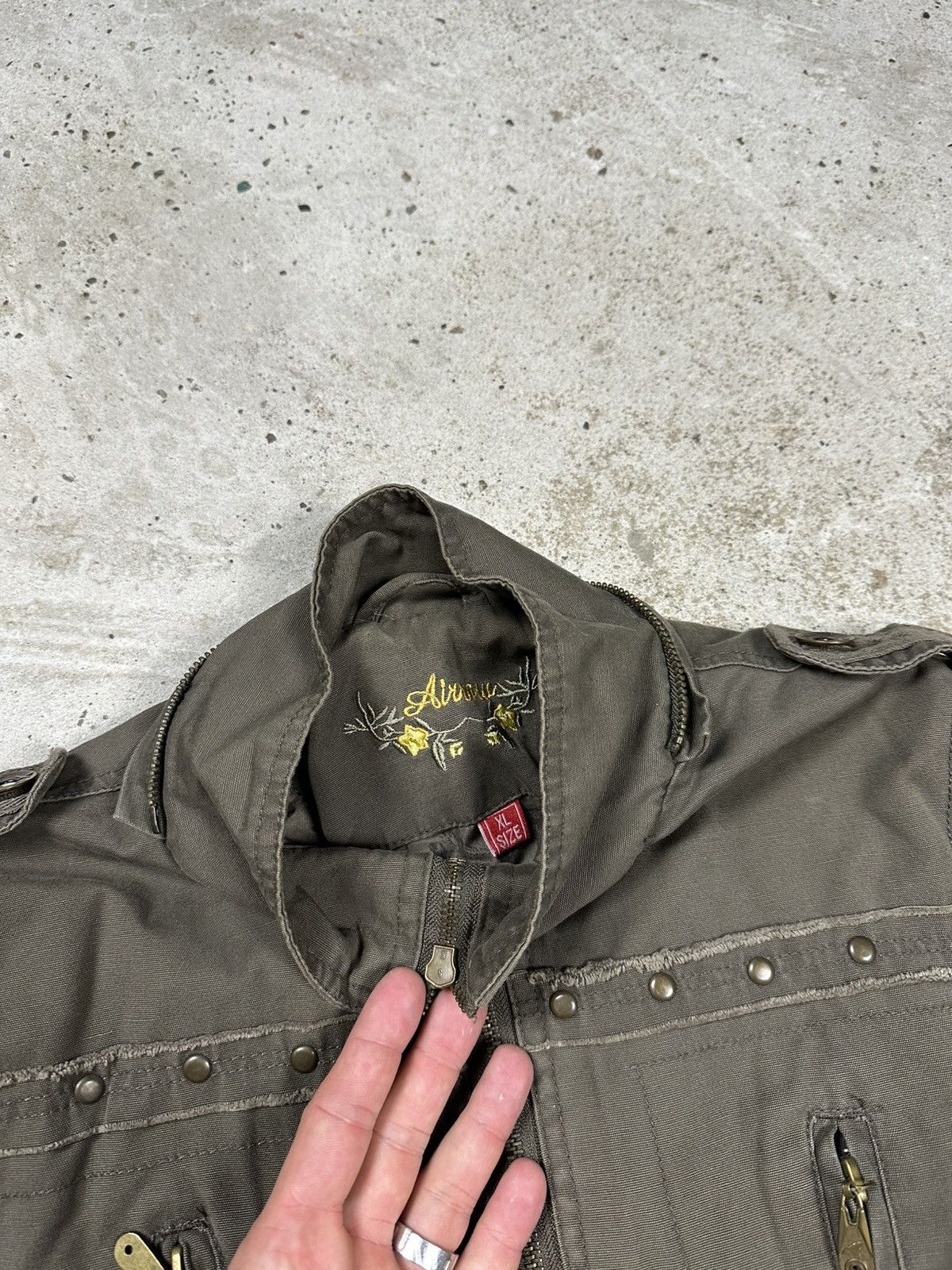 Other Vintage Y2K Army Military Distressed Style Japanese Jacket Size US S / EU 44-46 / 1 - 9 Thumbnail