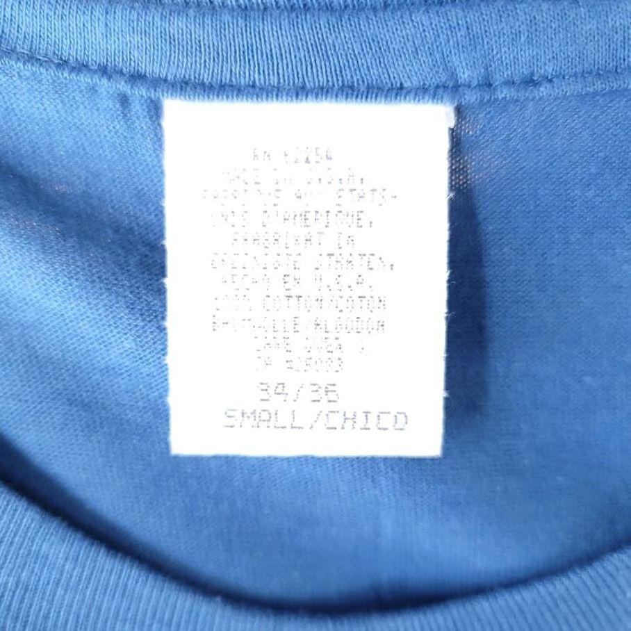 Disney VINTAGE Disney Mickey Mouse T Shirt Mens Small 90s Disney Store Tag Made In USA Blue Cotton Crew Neck Short Sleeve Fun Theme Womens/Mens Size US S / EU 44-46 / 1 - 7 Thumbnail