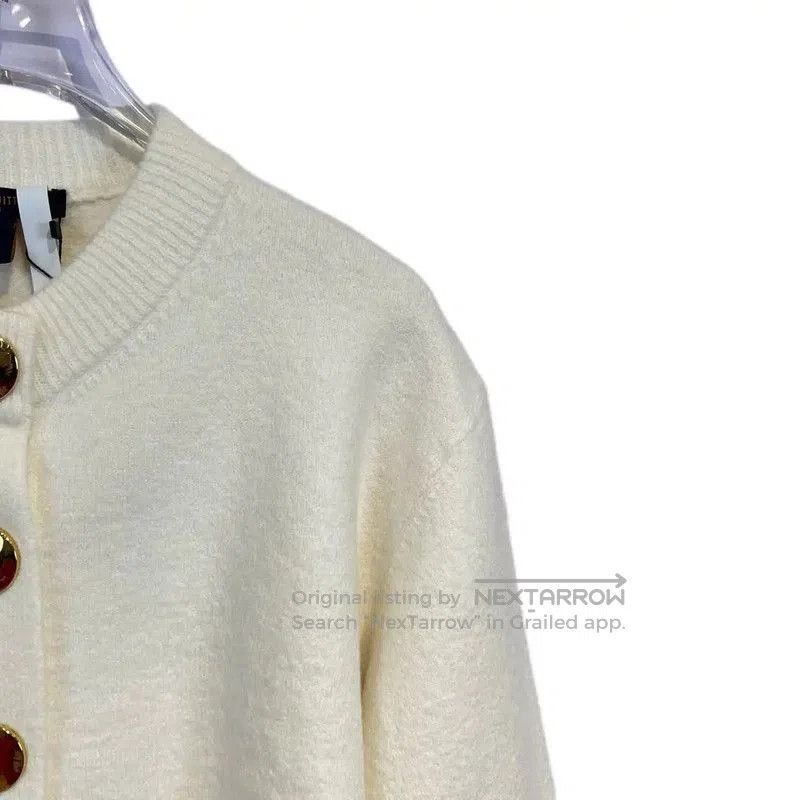 Louis Vuitton Louis Vuitton Winter Cream Cashmere Cardigan for Women . Size XS / US 0-2 / IT 36-38 - 3 Thumbnail