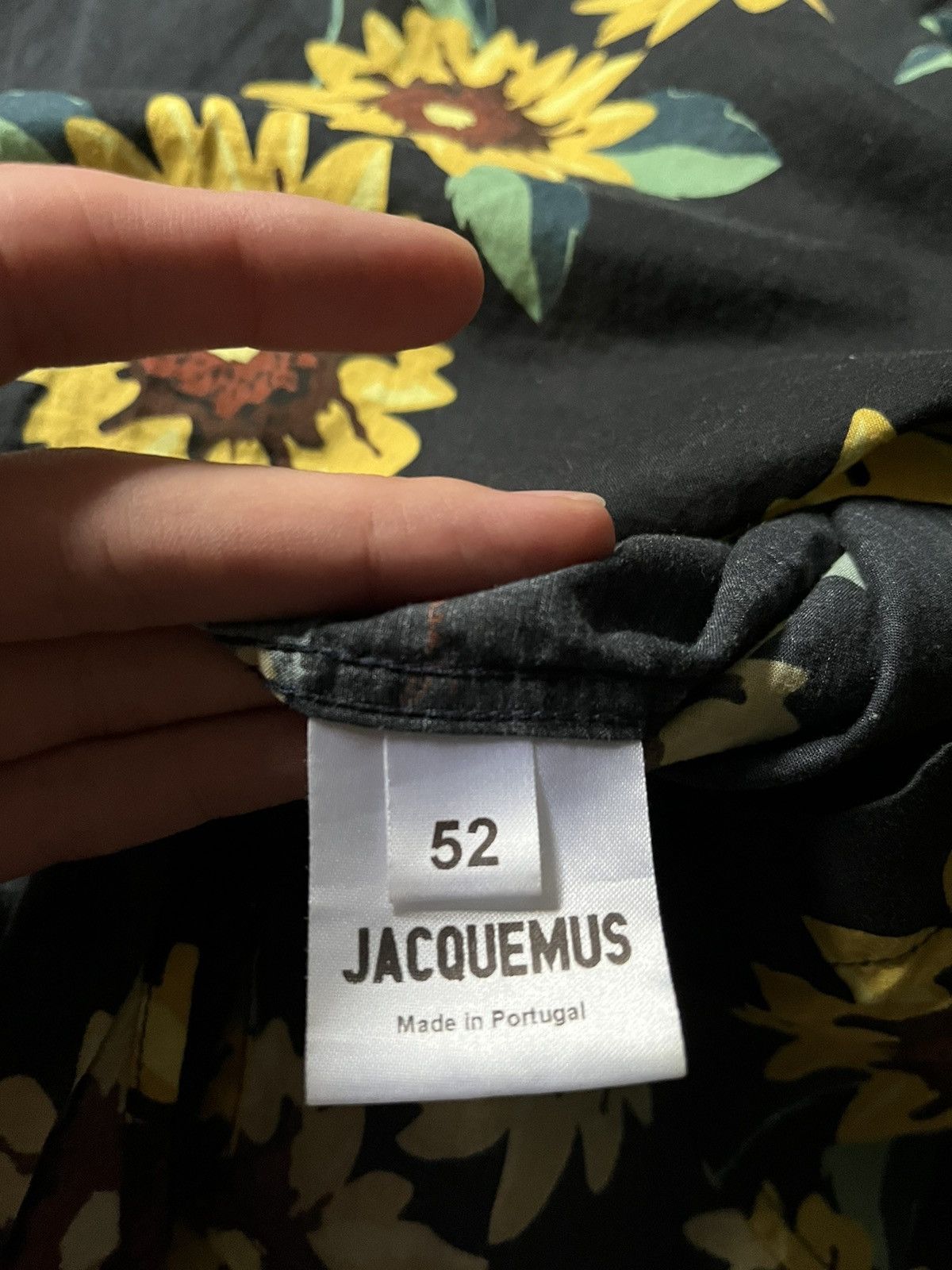 Jacquemus Jacquemus sunflower black button up shirt Size US L / EU 52-54 / 3 - 8 Thumbnail