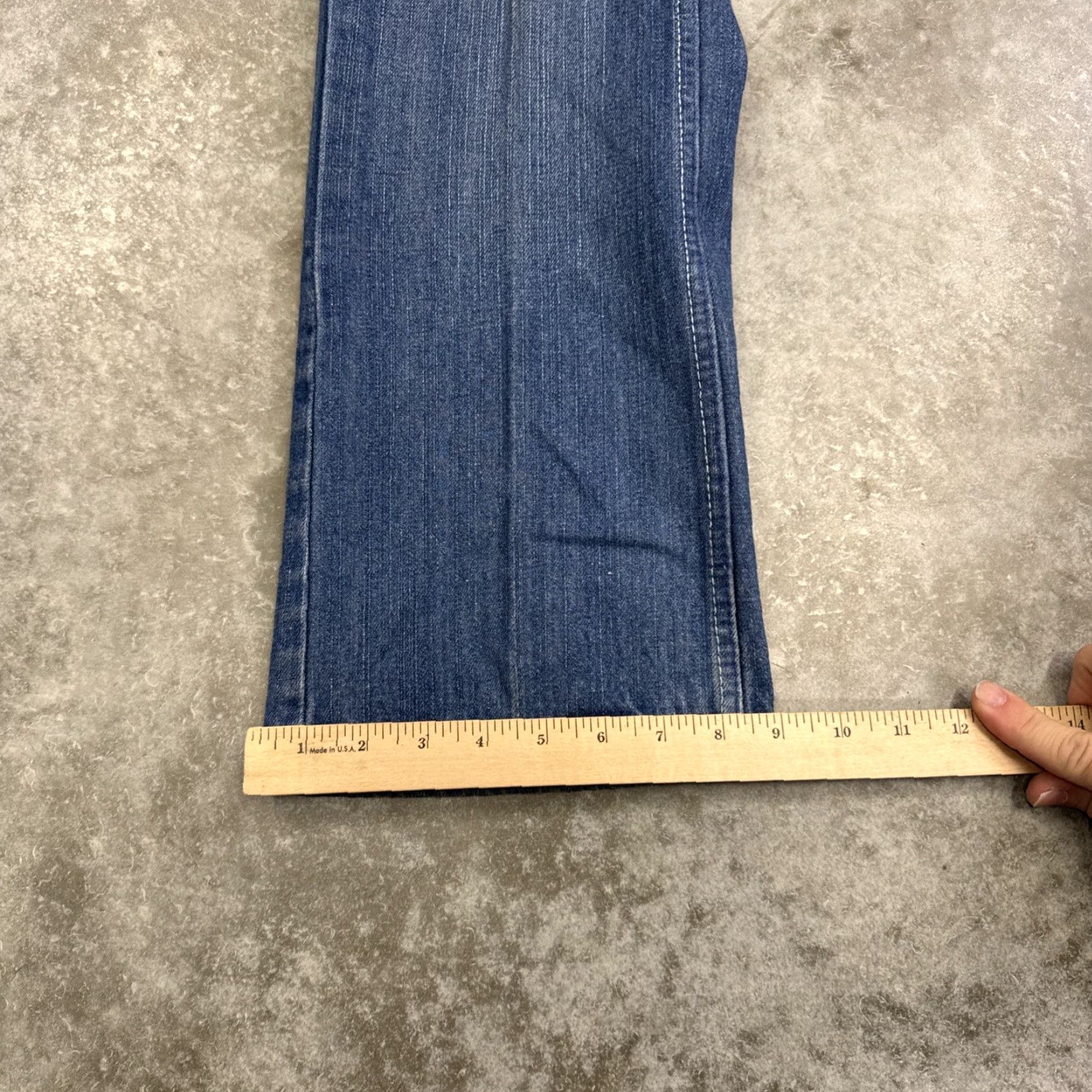 Vintage VINTAGE Russo Jeans Mens 38x34 Hip Hop Embroidered Wide-Leg Denim Distressed Blue Cotton Jeans Mens Size US 38 / EU 54 - 8 Thumbnail