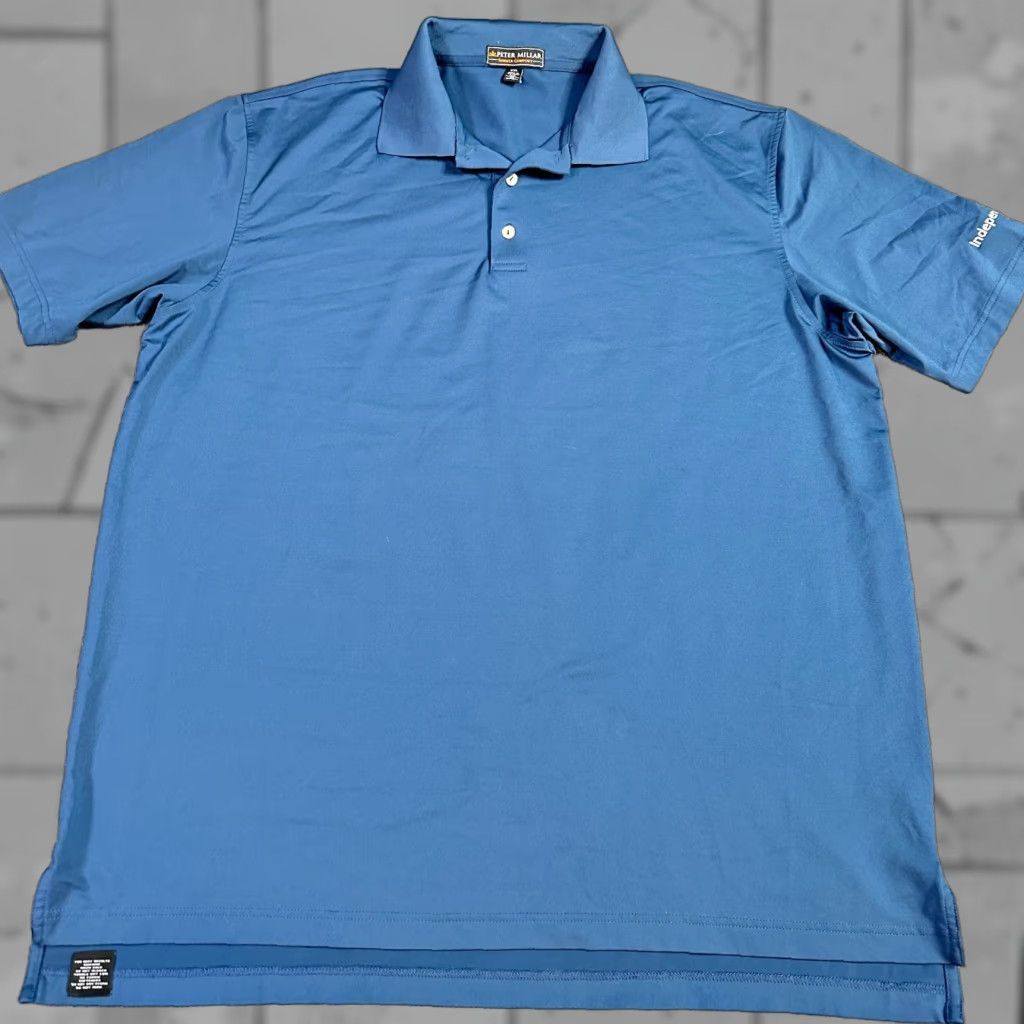 Peter Millar Peter Millar Summer Comfort Polo Shirt 2XL Blue Embroidered Golf Men Short Sleeve Collared Shirt Size US XXL / EU 58 / 5 - 1 Thumbnail