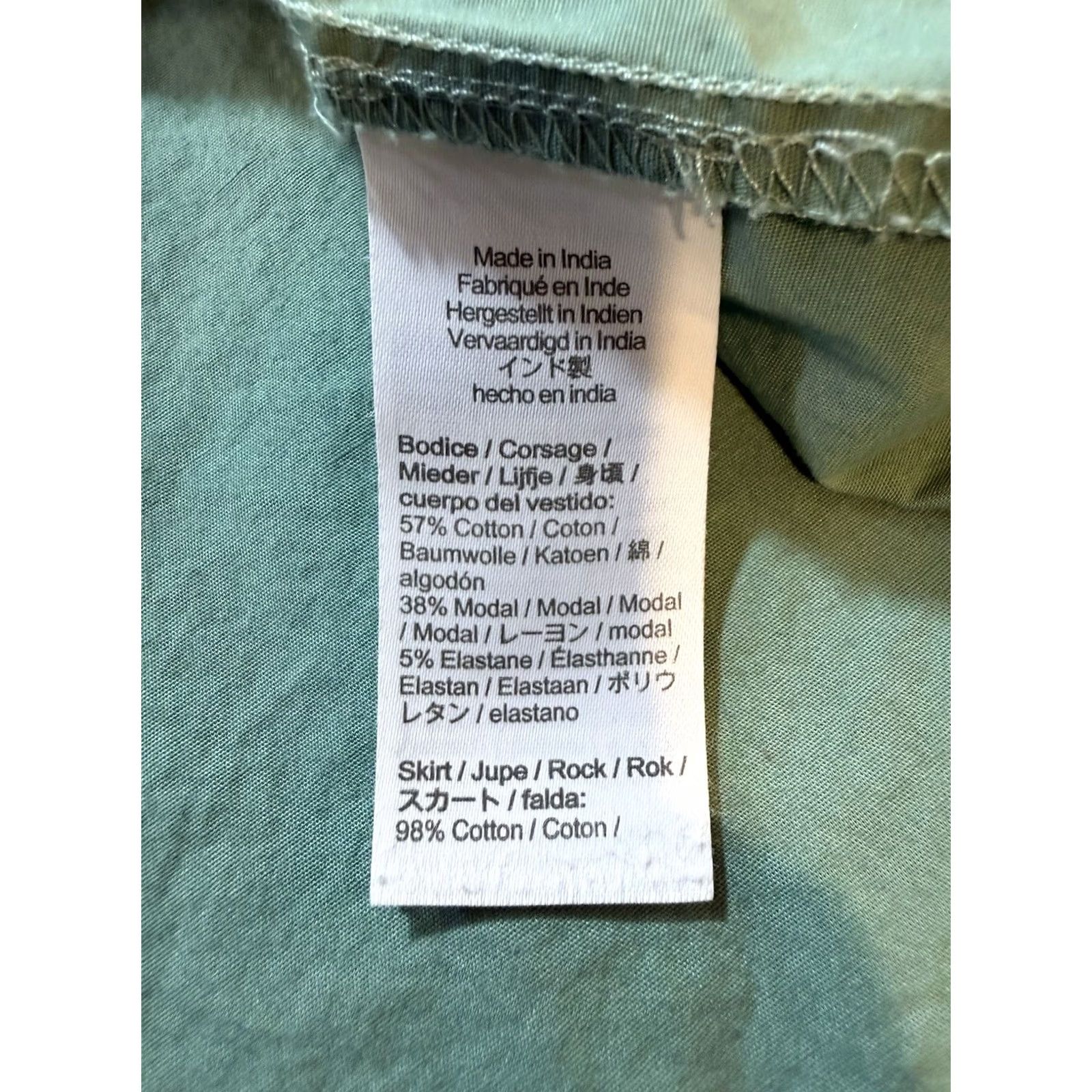 J.Crew J.Crew Tank Dress Women L Sage Green Ribbed-knit Cotton Blend Sleeveless Midi Solid Dress Length Medium/Knee? Size L / US 10 / IT 46 - 4 Thumbnail