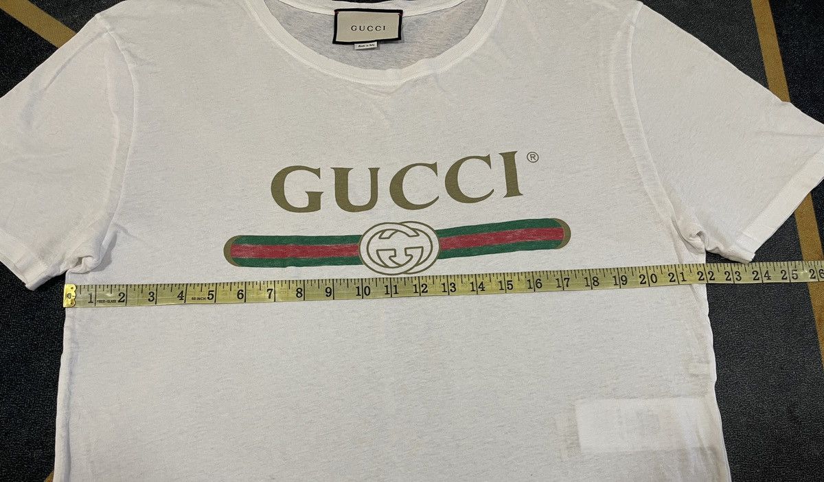 Gucci 🔥A$AP ROCKY🔥Gucci Classic Logo White Tee - size L Size US L / EU 52-54 / 3 - 9 Thumbnail