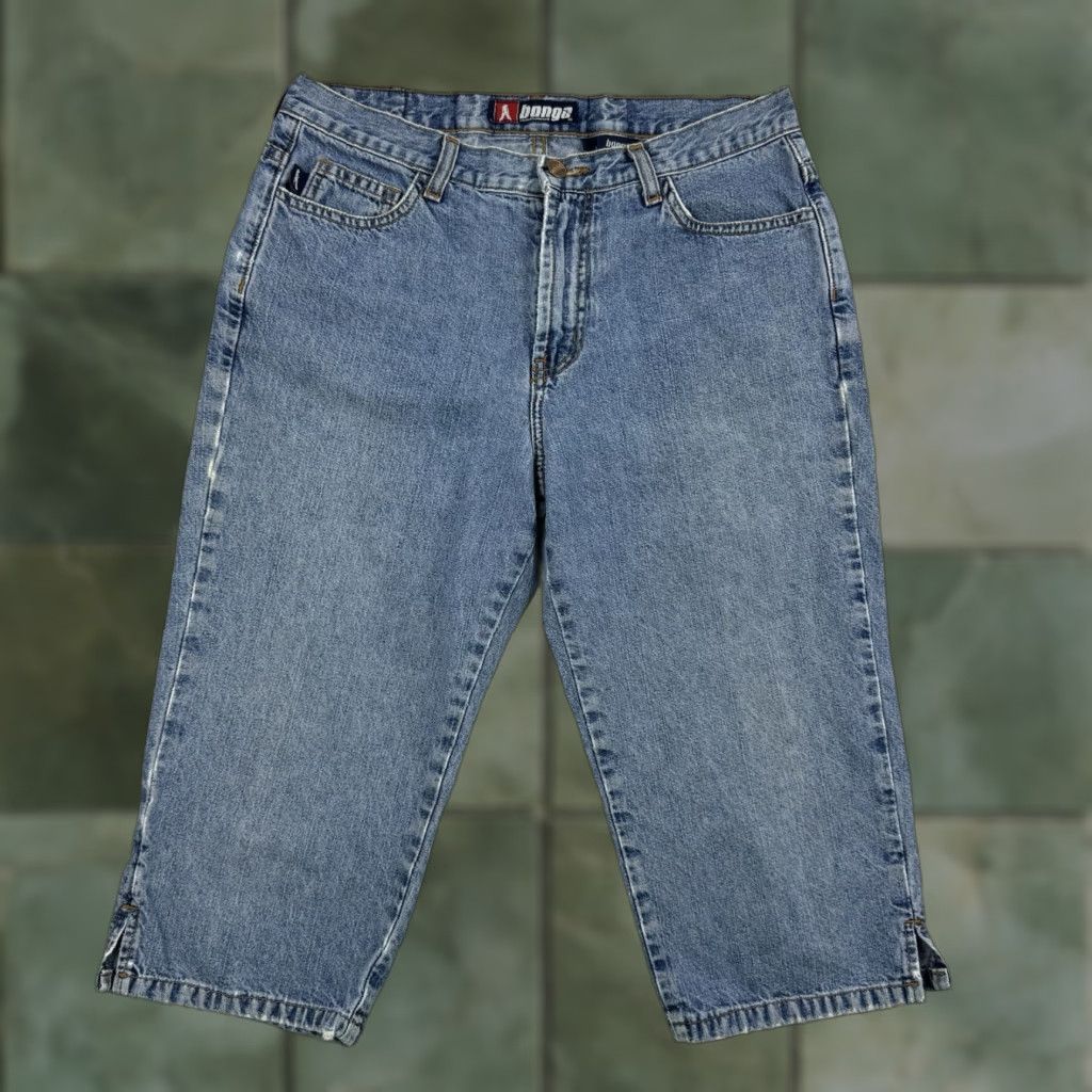 Vintage Vintage Bongo Capri Jeans Womens 9 Blue Y2K Hipster Punk Skater 90s USA Made Size 30" / US 8 / IT 44 - 1 Thumbnail
