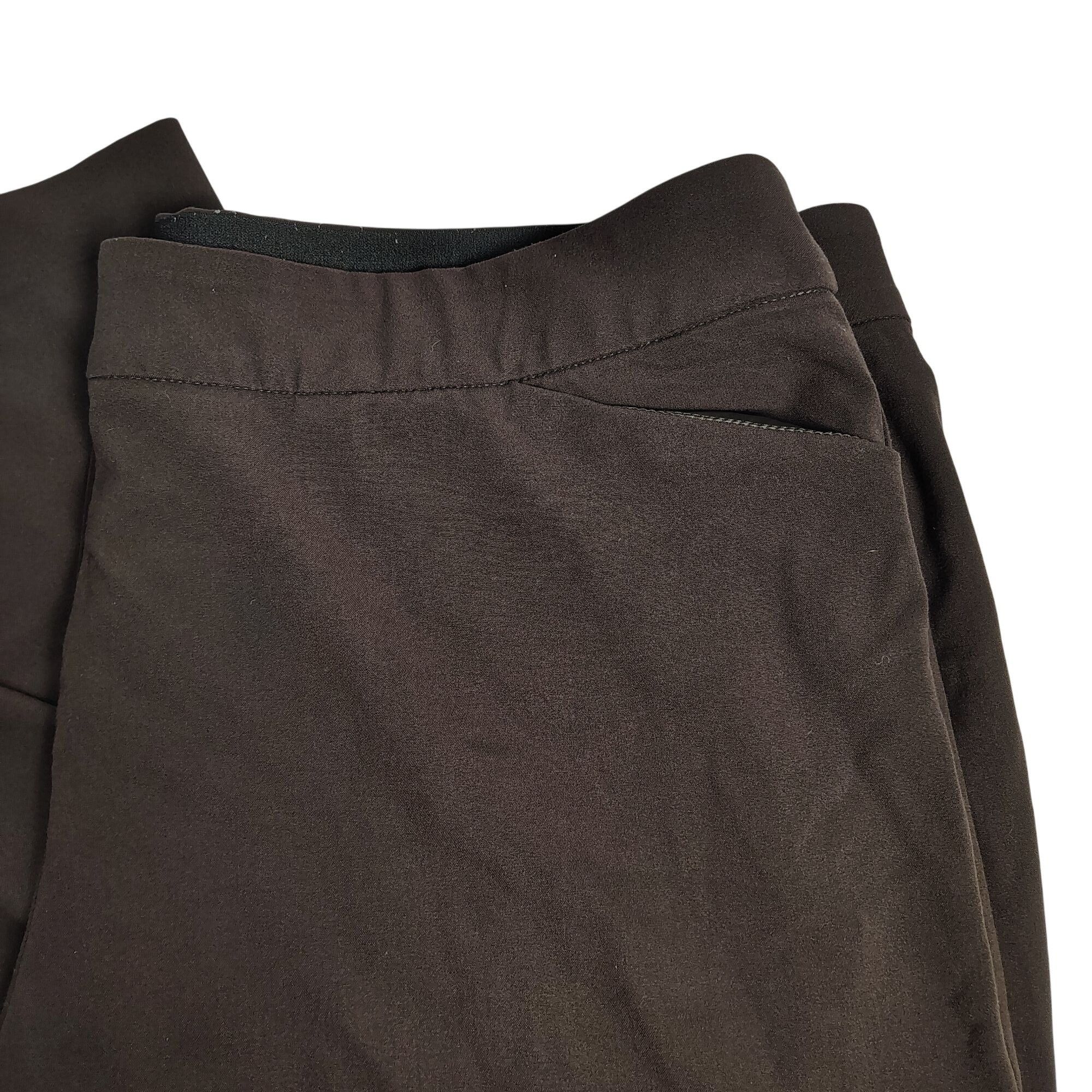 Croft & Barrow Croft & Barrow Womens 22W Brown Polyester Rayon Blend Dress Size 42" / US 20 - 2 Thumbnail