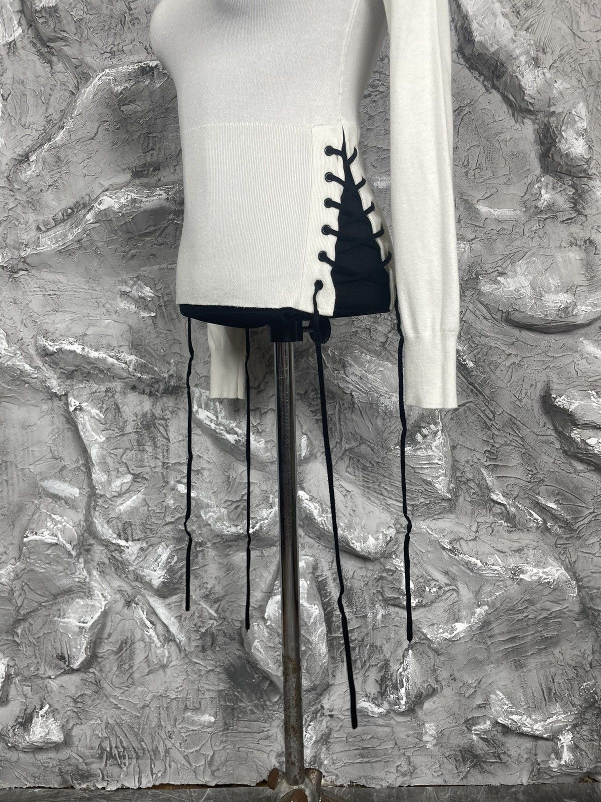 Japanese Brand × Le Grande Bleu (L.G.B.) Y2K Long Sleeve with String Helmut Lang Japanese Style Size S / US 4 / IT 40 - 4 Thumbnail