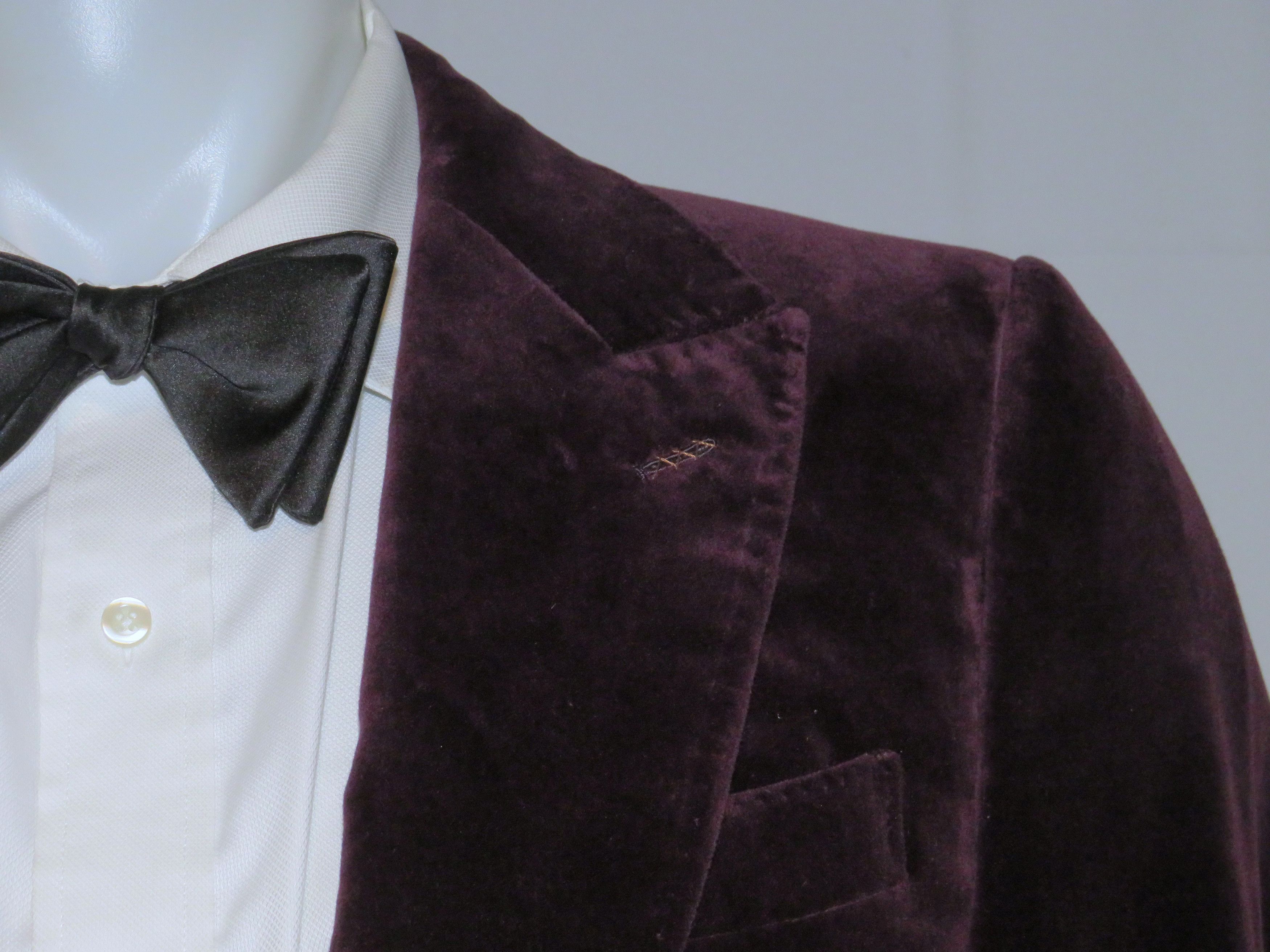 Ermenegildo Zegna Burgundy Velvet Current One Button Evening Jacket 38R NWT Size 38R - 5 Thumbnail