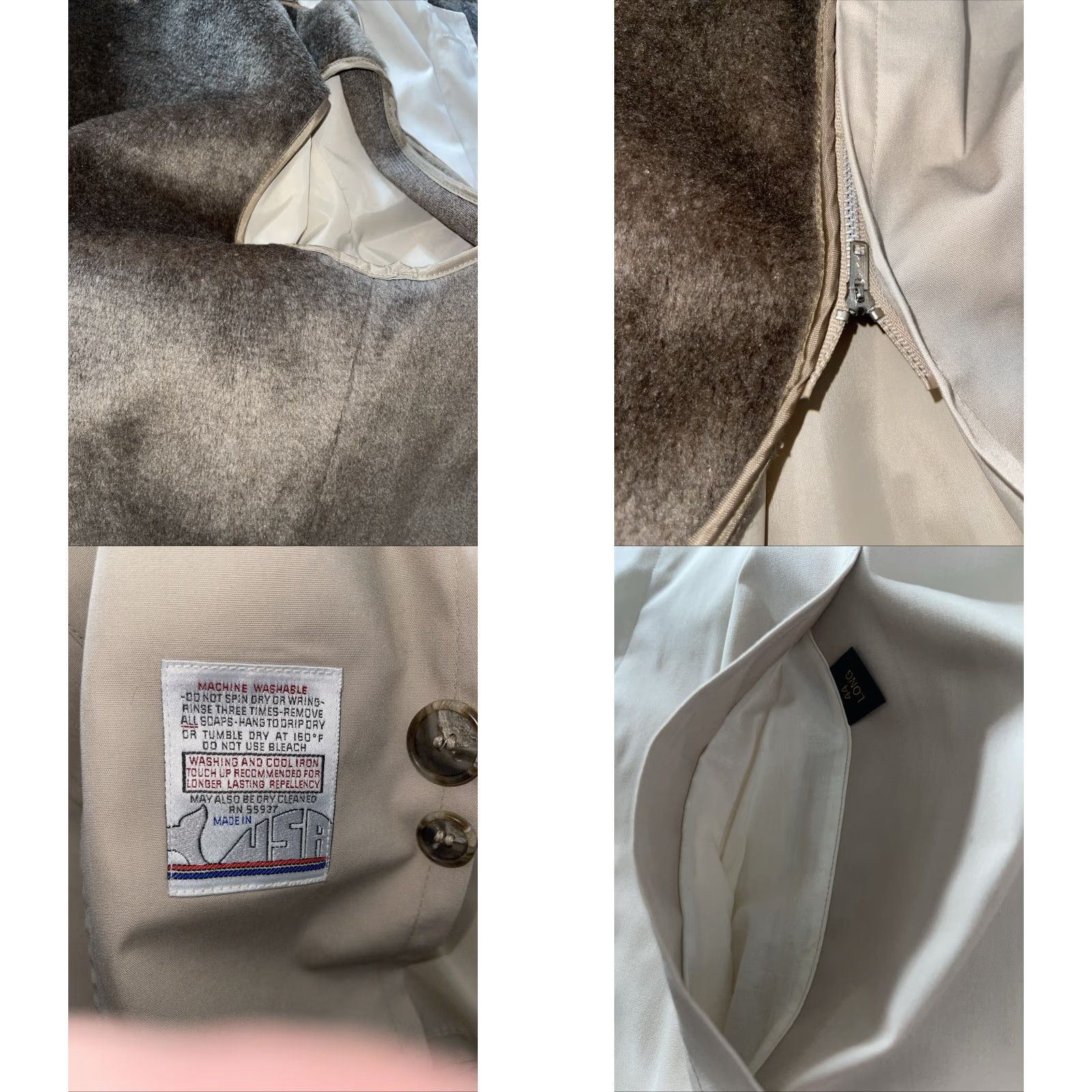 Stanley Blacker VINTAGE Stanley Blacker Trench Coat Men 44 Long Tan Overcoat Zip Out Lining Pile Lining Epaulets Kick Pleat Size US S / EU 44-46 / 1 - 8 Thumbnail