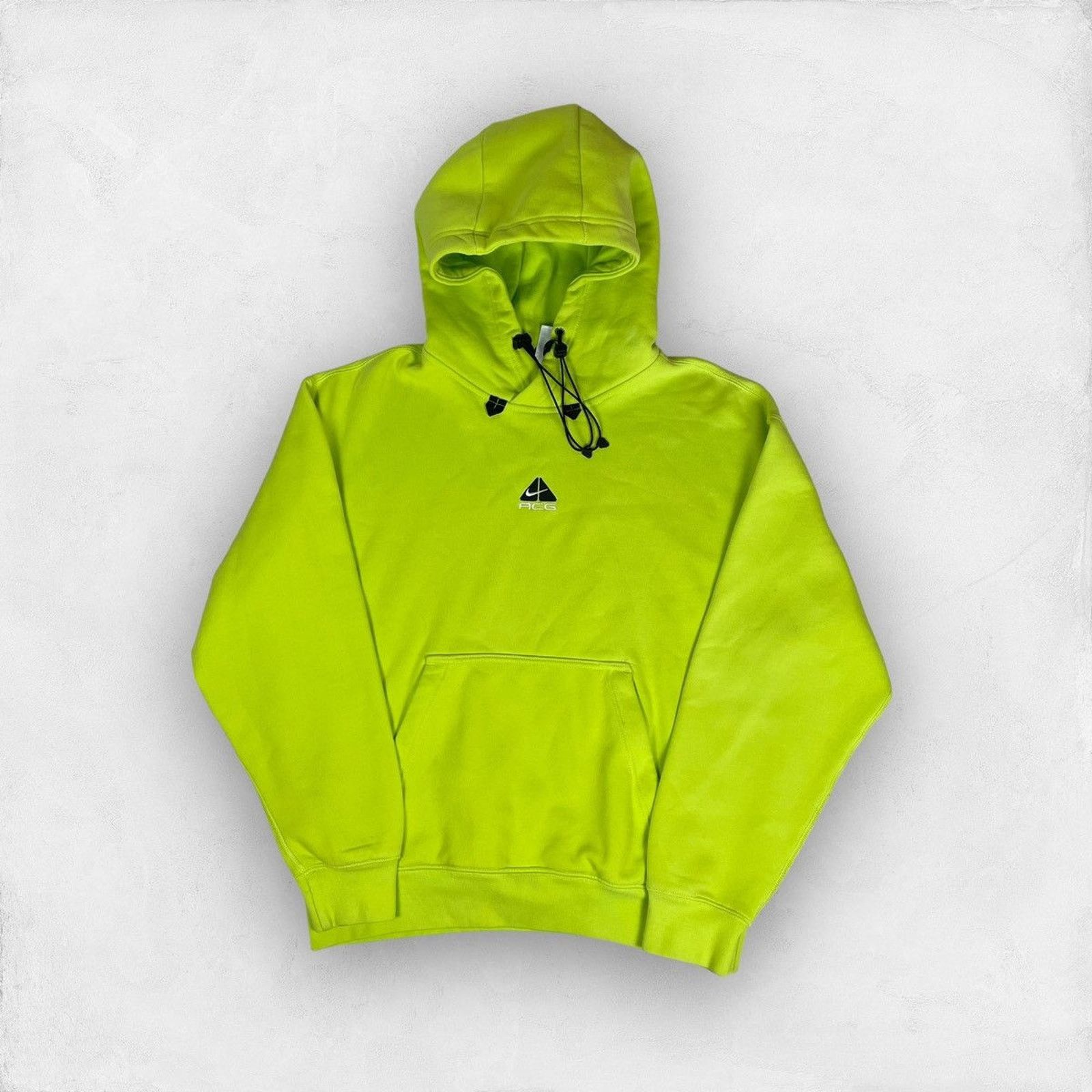 Nike × Nike ACG Nike ACG Therma-Fit Men's Neon Yellow Swoosh Pullover Hoodie Size US S / EU 44-46 / 1 - 1 Thumbnail